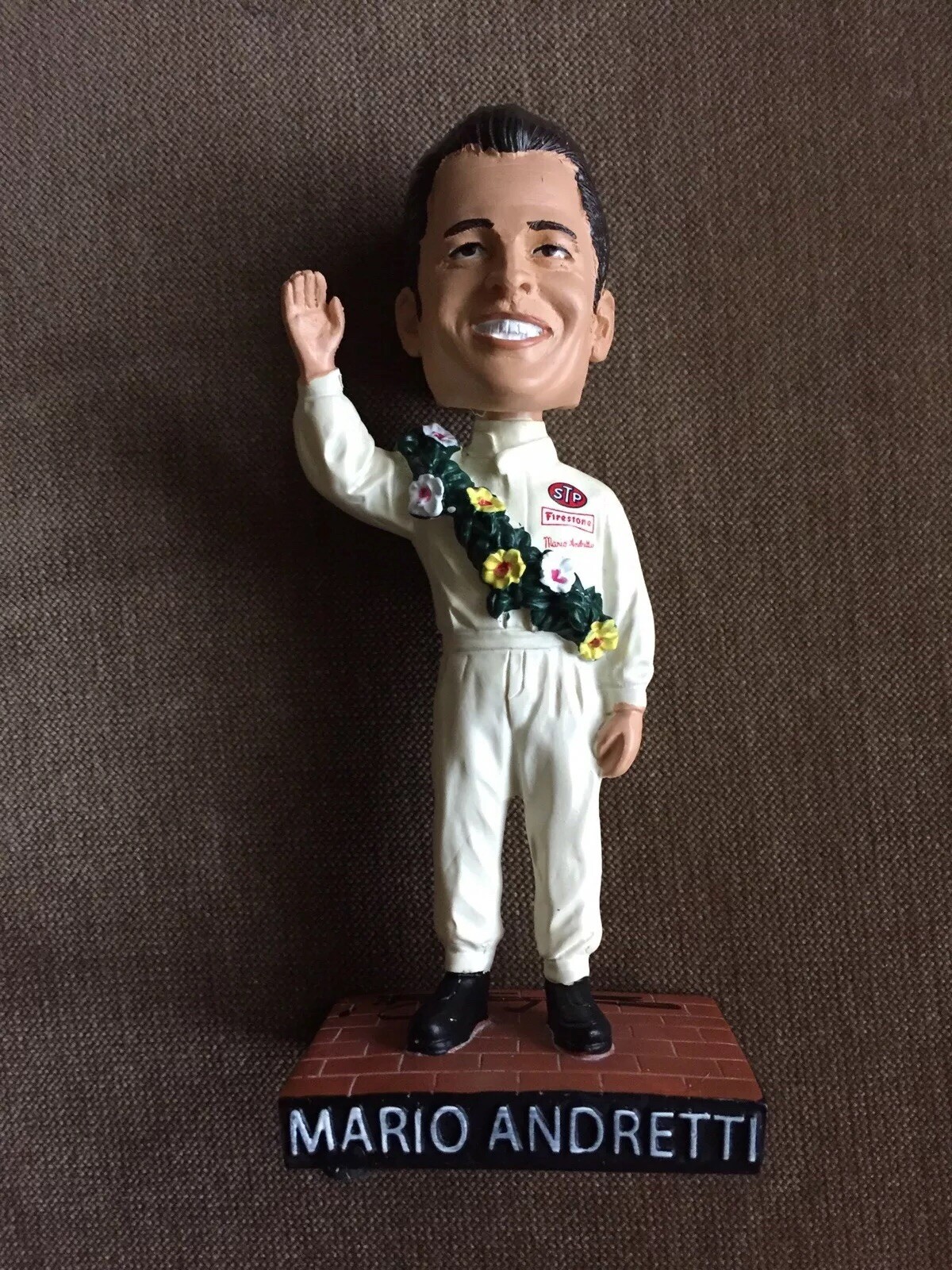 2019 Indianapolis 500 Signed Mario Andretti Bobblehead 50th Ann Autographed 2
