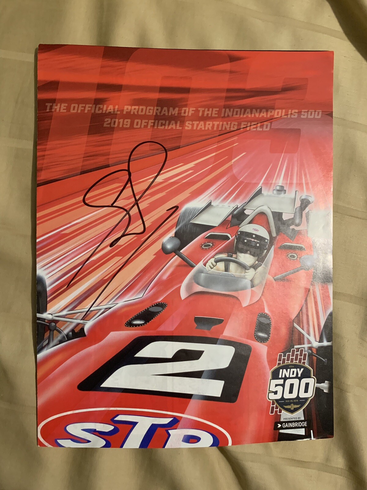2019 Indy 500 Starting Field Line-up Indianapolis Signed Simon Pagenaud Winner
