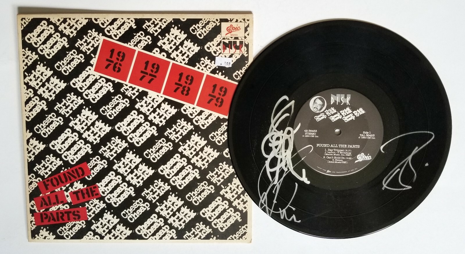 Cheap Trick SIGNED Found All The Parts 10