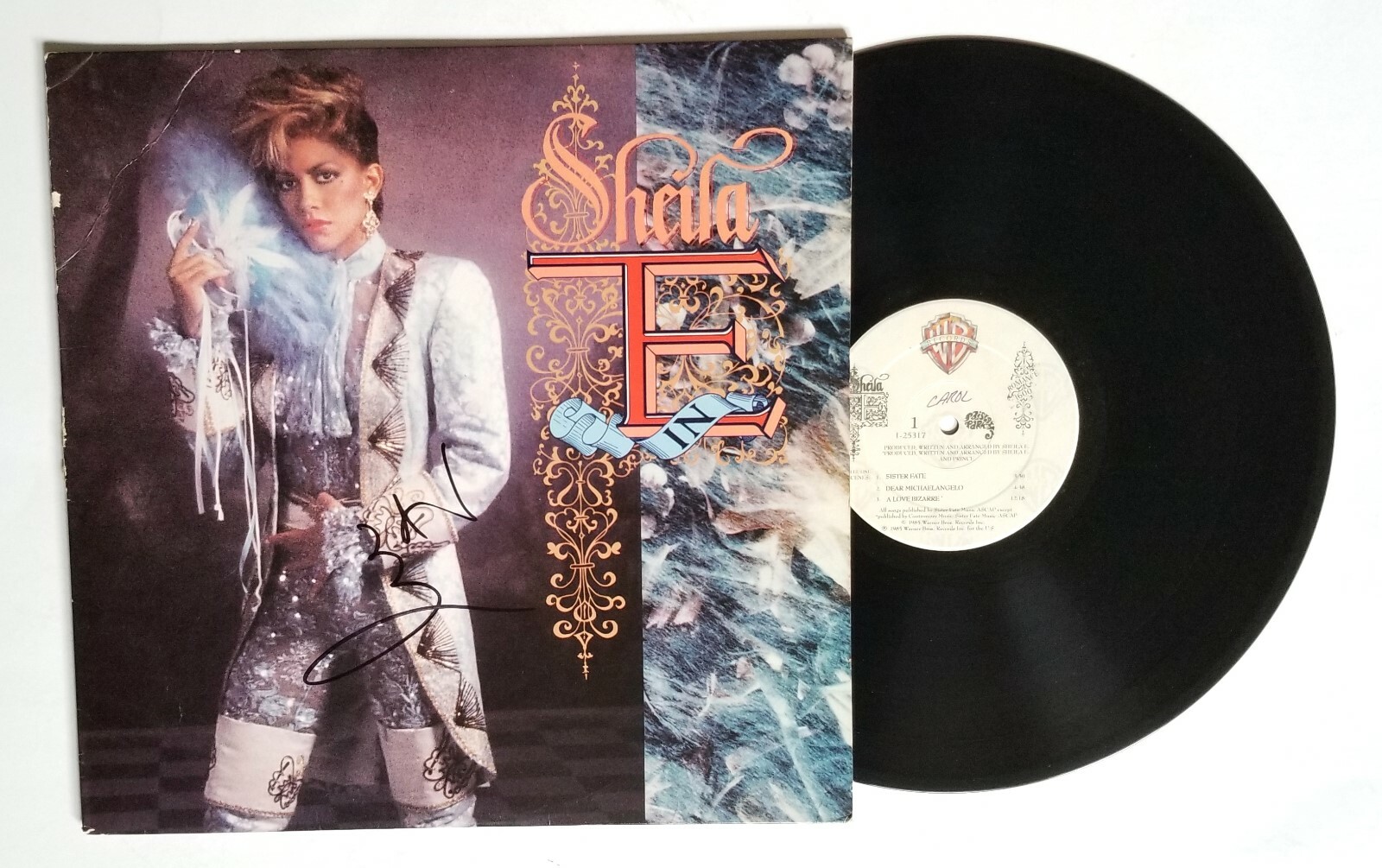 Sheila E.REAL hand SIGNED Romance 1600 Vinyl Record COA Prince Revolution
