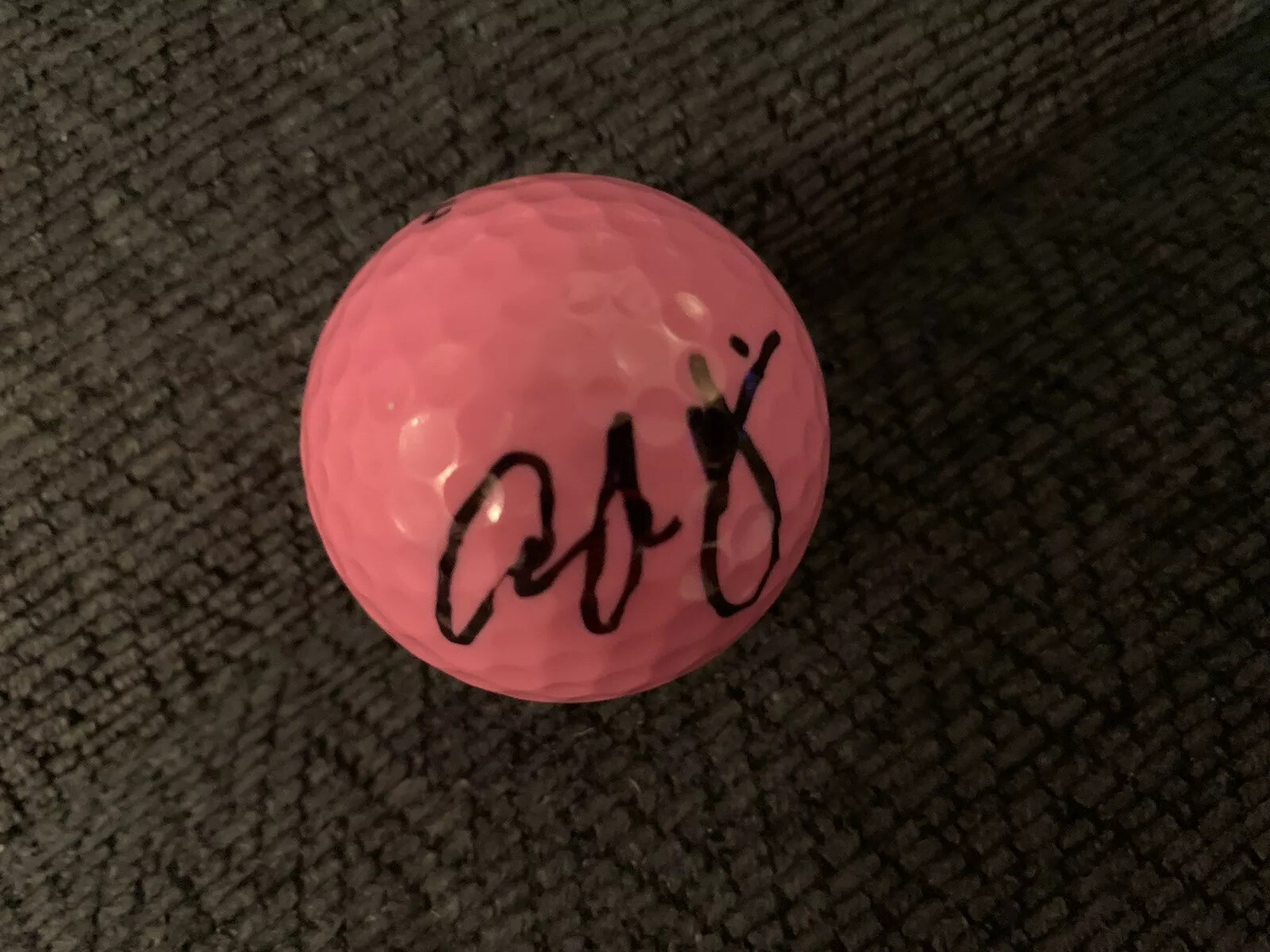 Angel Yin Signed Pink Golf Ball Autographed Breast Cancer Awareness LPGA

