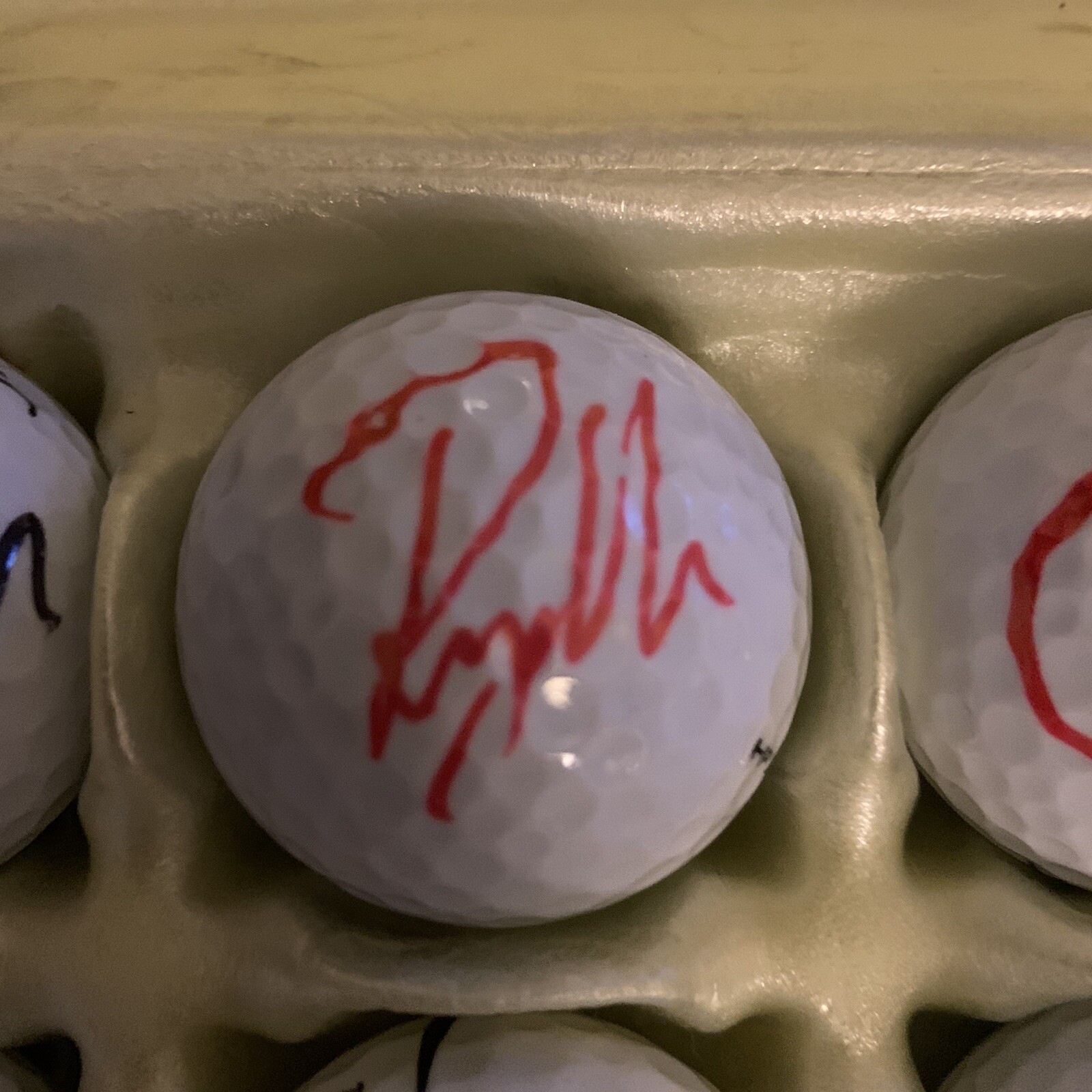 Ryan Moore Signed Golf Ball Pga Tour Autographed
