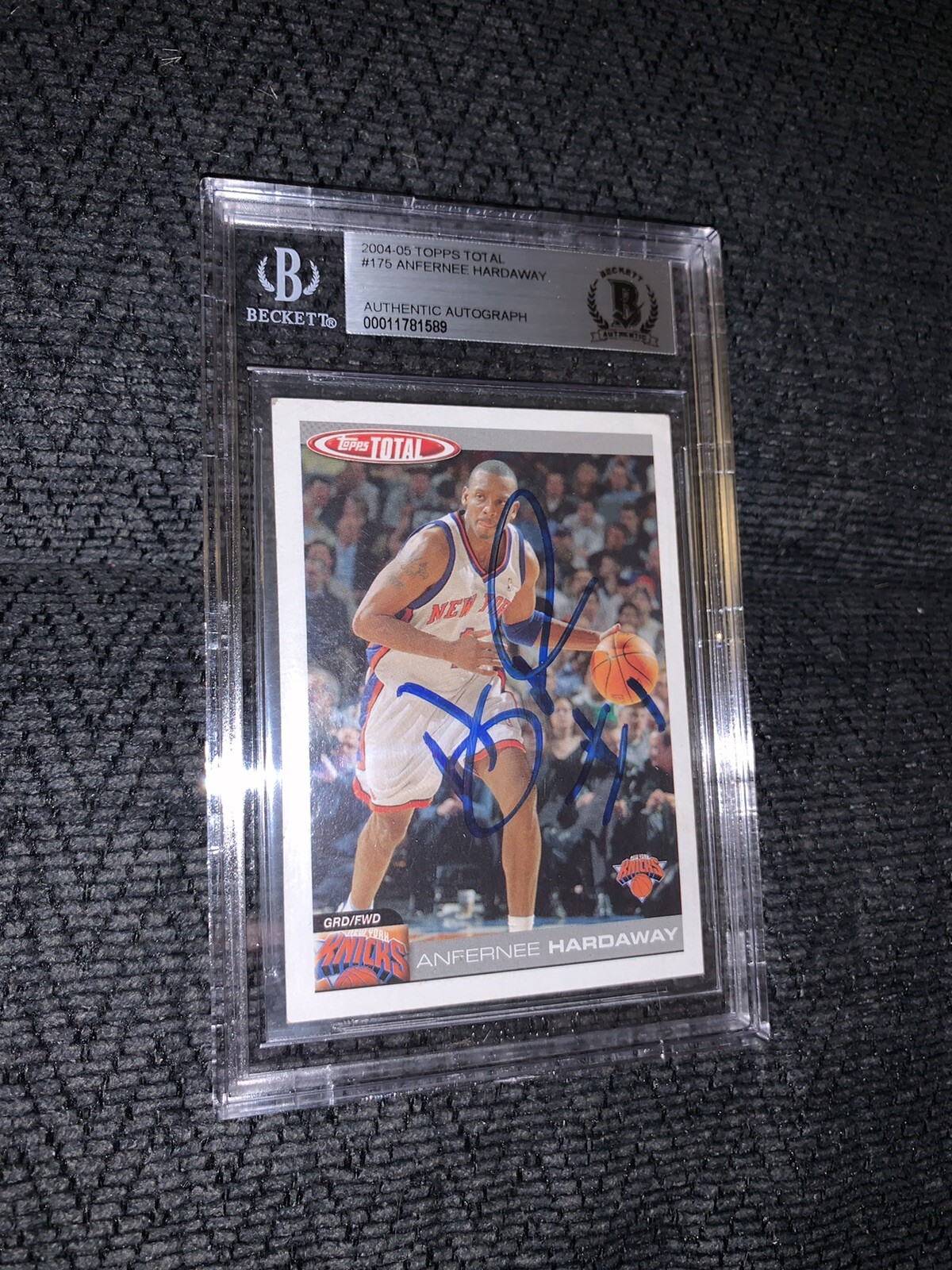 Anfernee Penny Hardaway 04-05 Topps T #175 BAS Beckett Authenticated Card Signed

