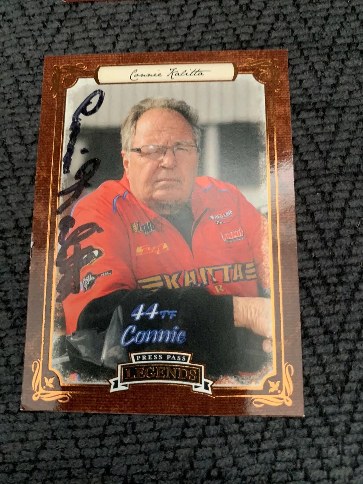 Connie Kalitta Signed Trading Card NHRA Autographed Press pass legends

