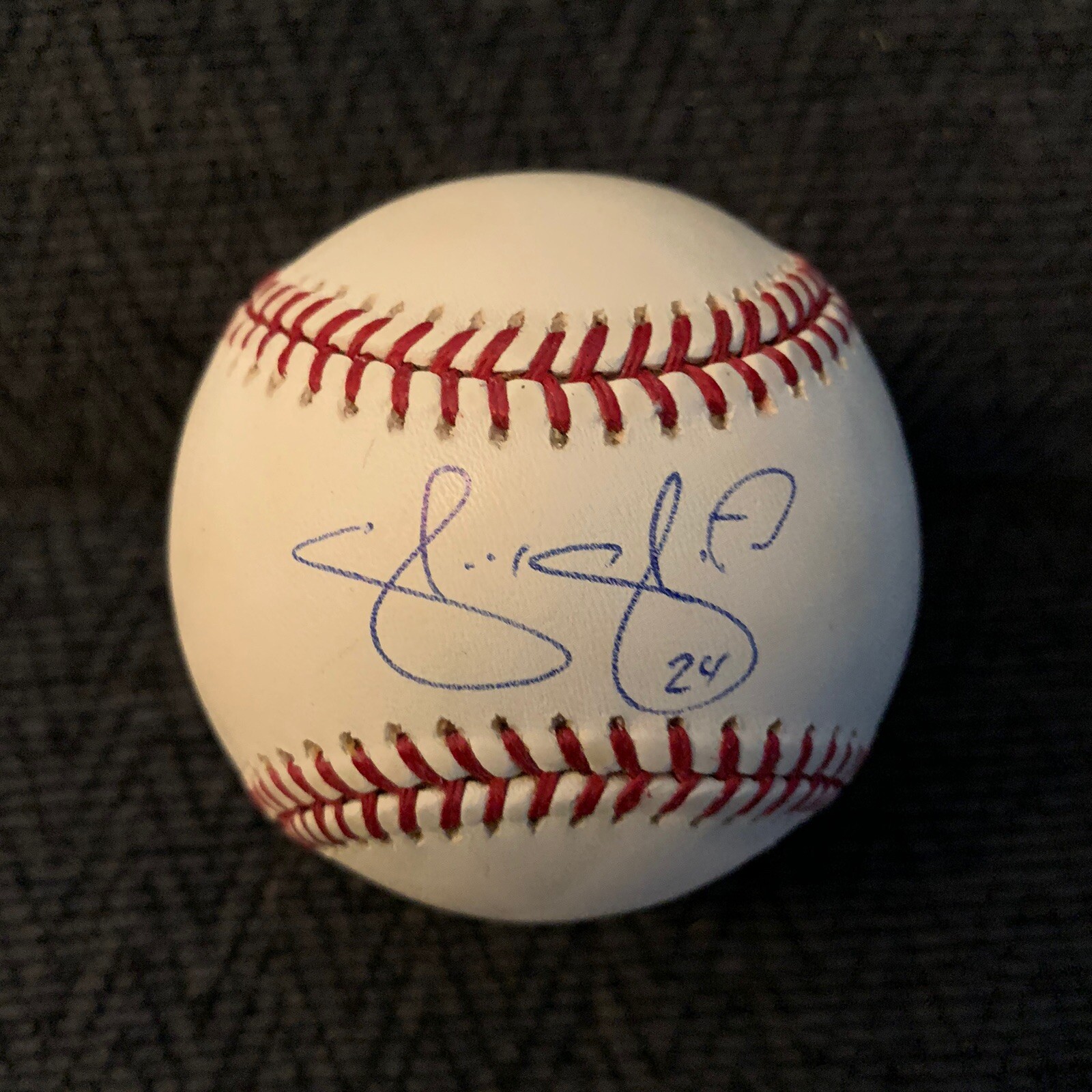 SHANNON STEWART SIGNED AUTHENTIC AUTOGRAPHED ROMLB BASEBALL COLLECTIBLE MEMORABILIA