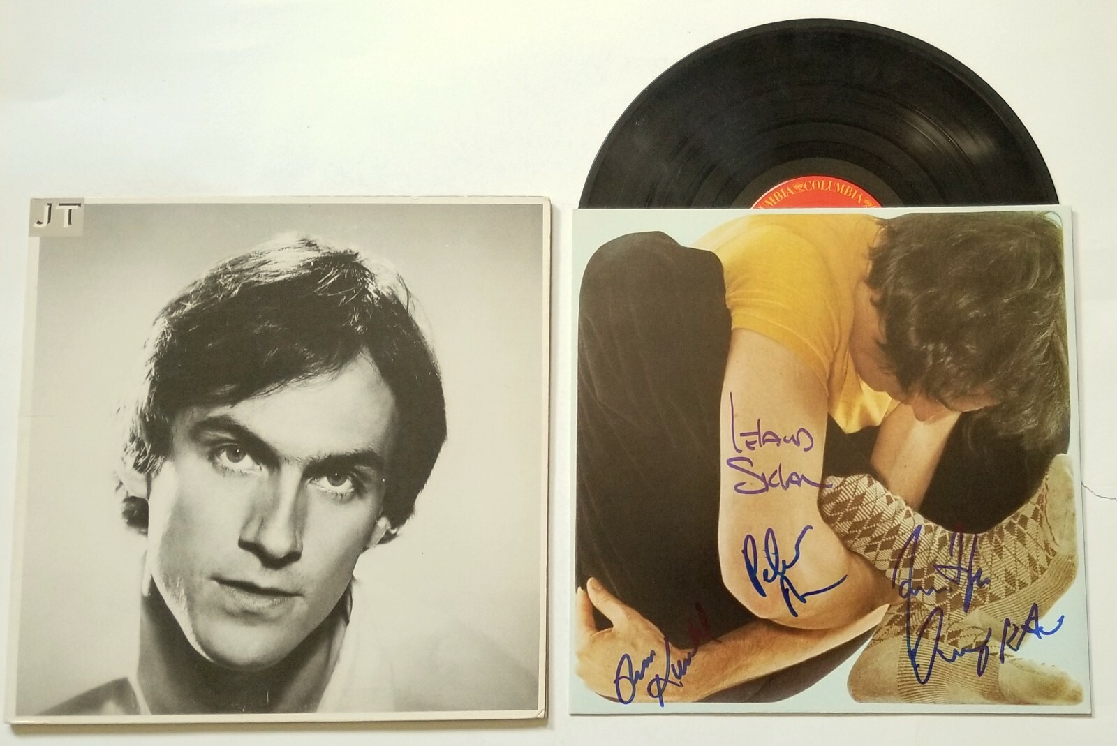 James Taylor SIGNED JT Vinyl Record COA By James + Kunkel Kootch Sklar Asher
