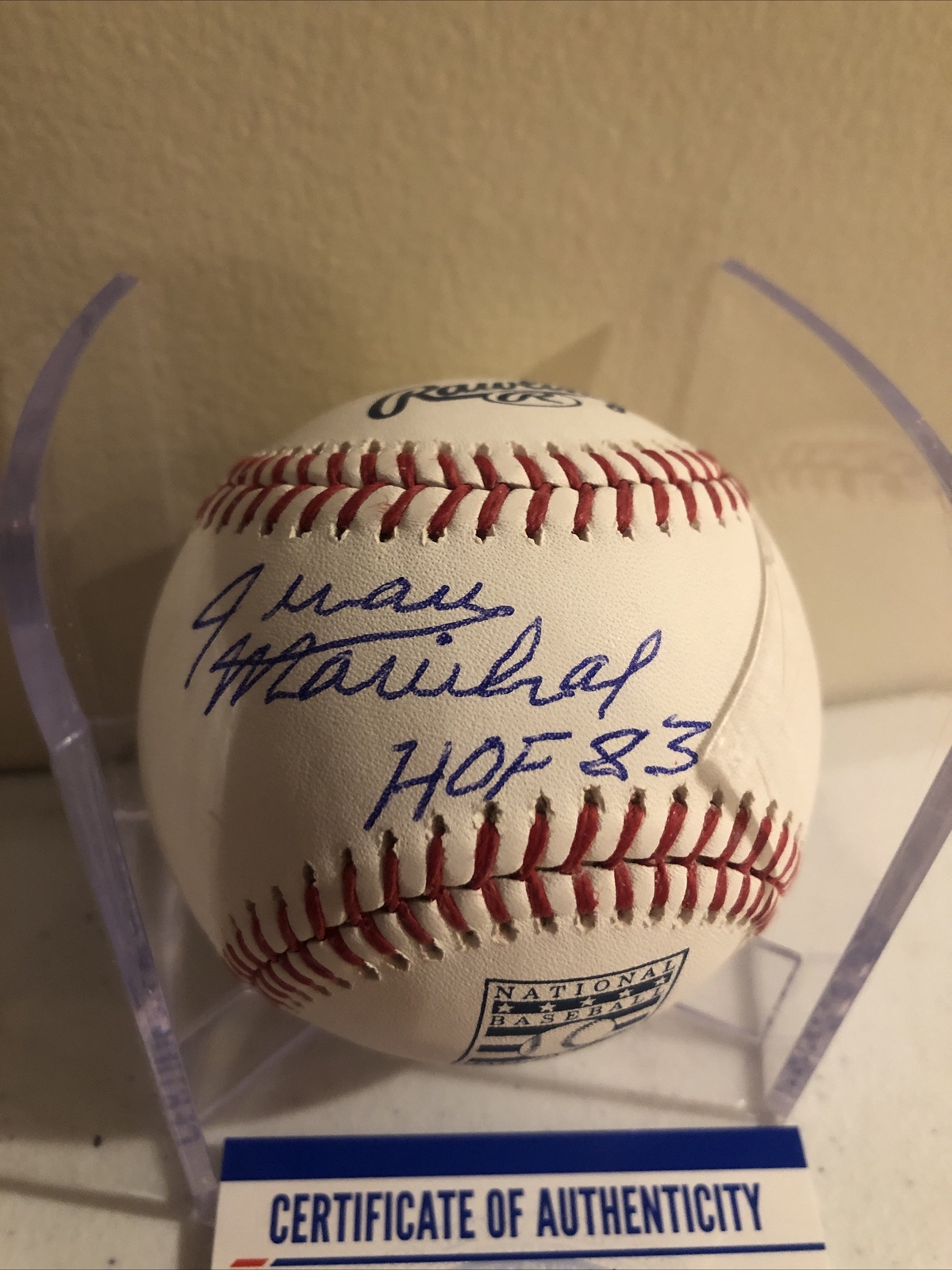 SAN FRANCISCO GIANTS- JUAN MARICHAL SIGNED AUTOGRAPH HOF BASEBALL ROMLB PSA COA