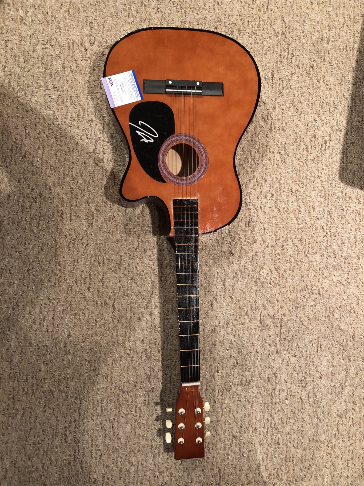 JIMMIE ALLEN COUNTRY STAR SIGNED AUTOGRAPH 38” ACOUSTIC GUITAR PSA COA BEST SHOT