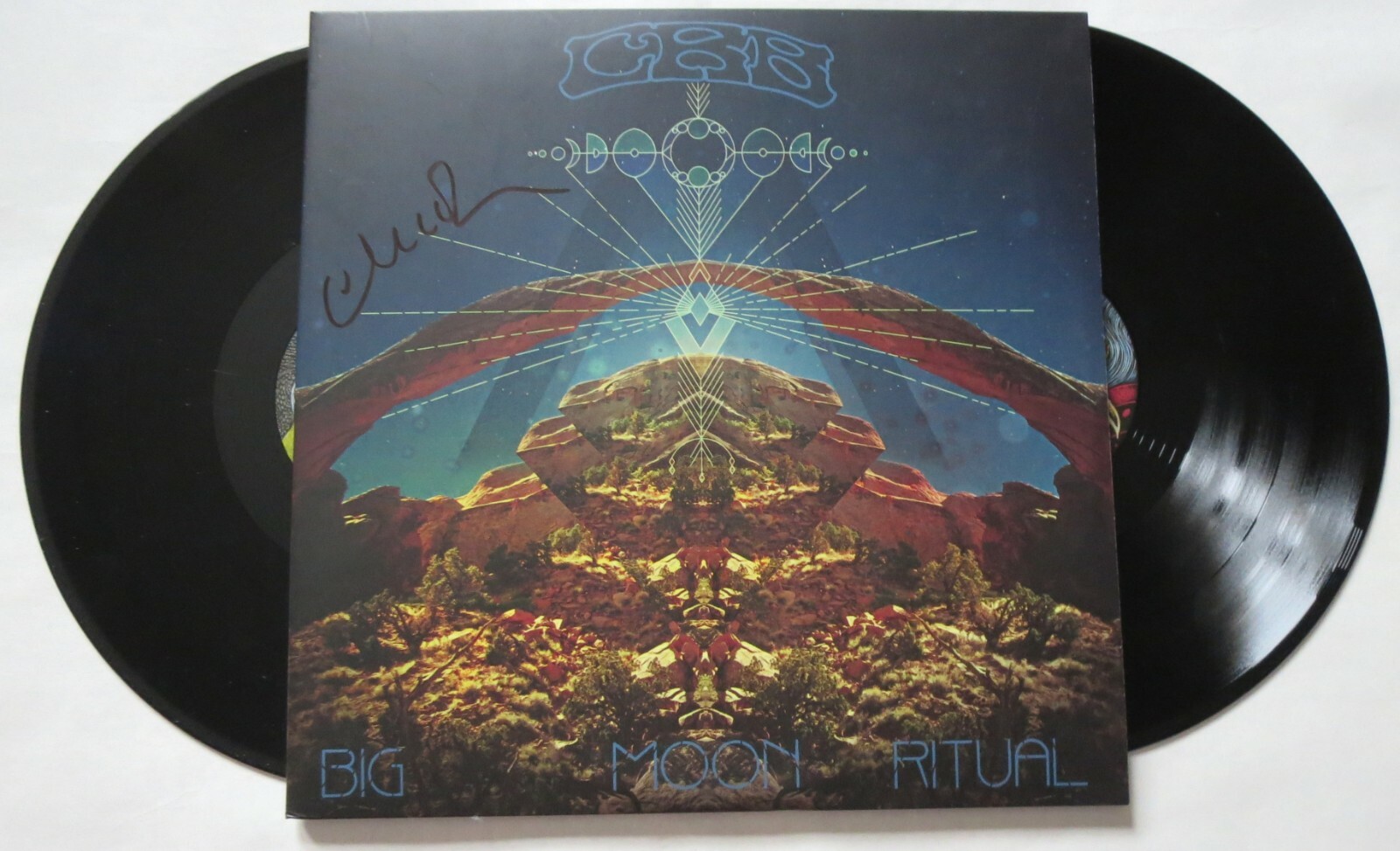 Chris Robinson Brotherhood SIGNED Big Moon Ritual Vinyl Black Crowes ...