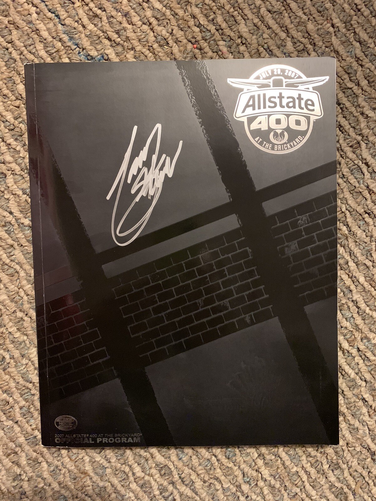 2007 Brickyard 400 Signed Program Winner Tony Stewart Unused New NASCAR auto

