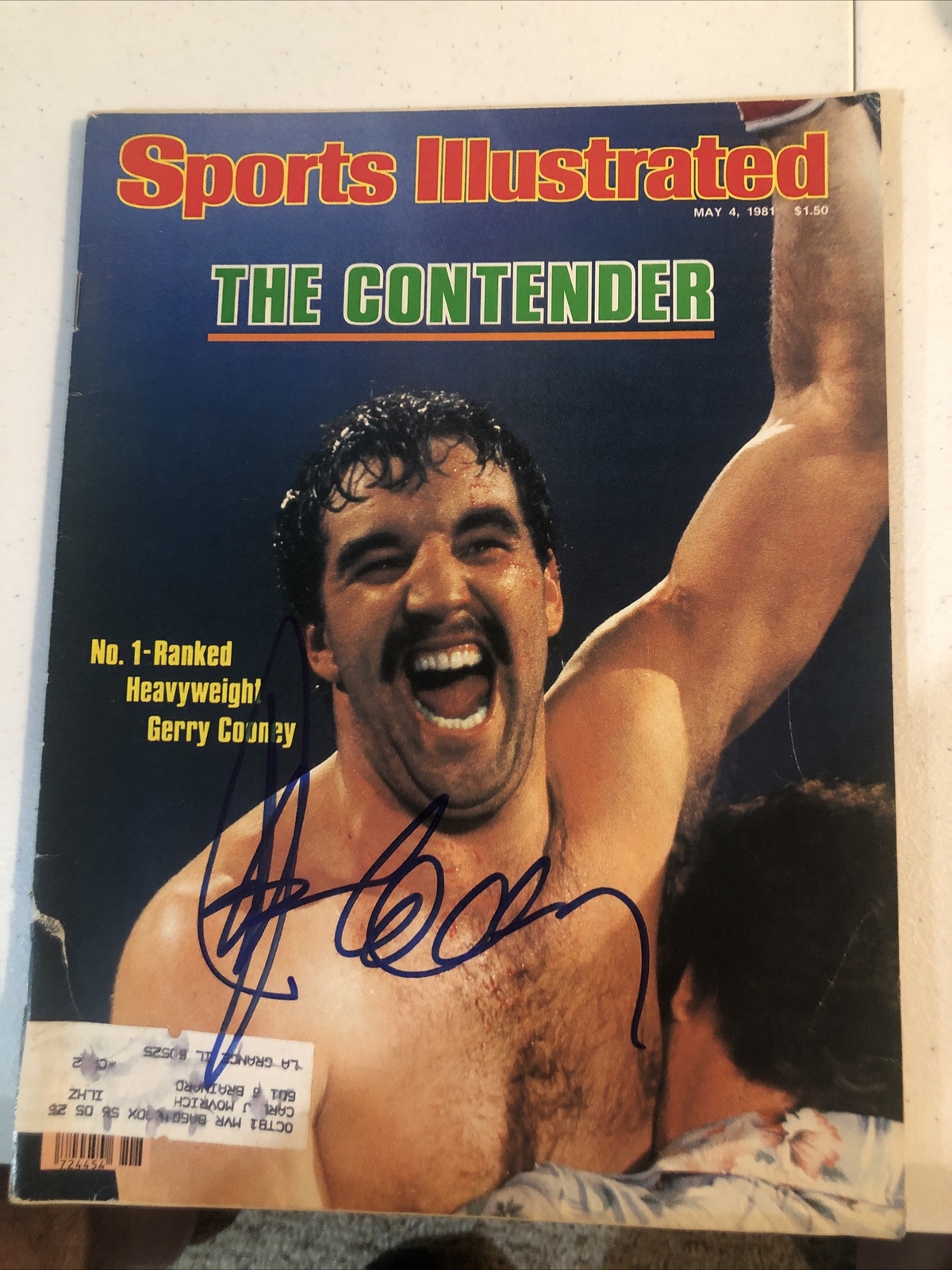 GERRY COONEY SIGNED AUTOGRAPH 1981 SPORTS ILLUSTRATED BOXING CHAMP COA
