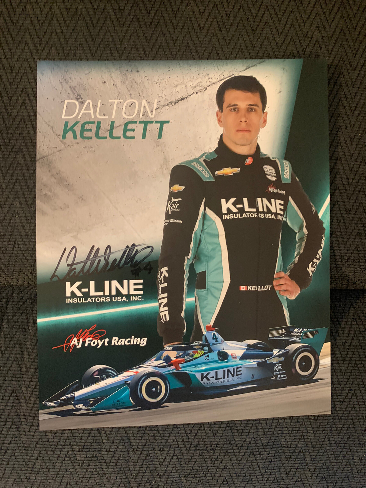 Dalton Kellett Indianapolis Indy 500 Signed Car Promo Card Autographed 2021
