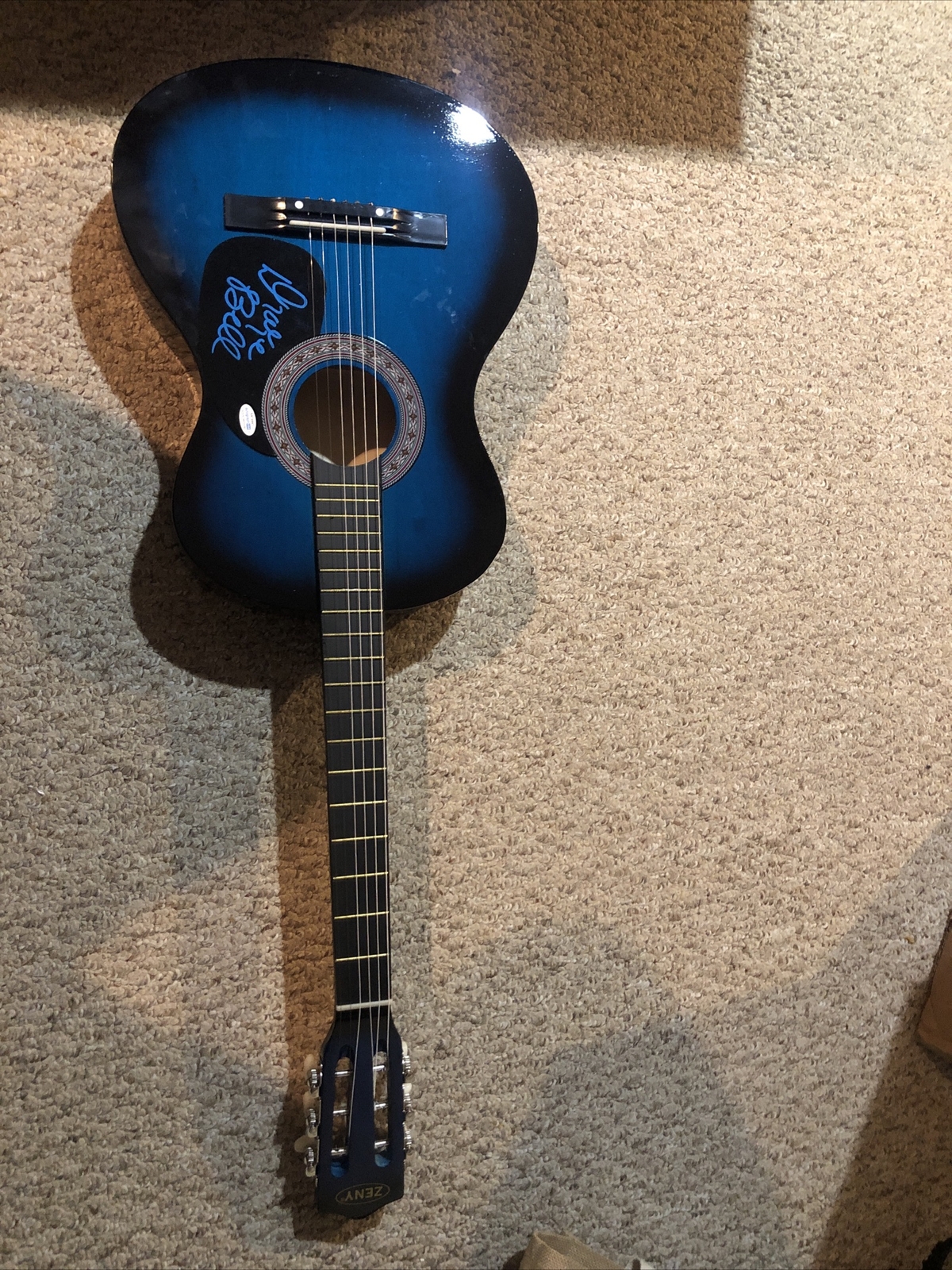 DRAKE BELL POP SIGNED AUTOGRAPH 38” ACOUSTIC GUITAR ACOA DRAKE & JOSH ACTOR