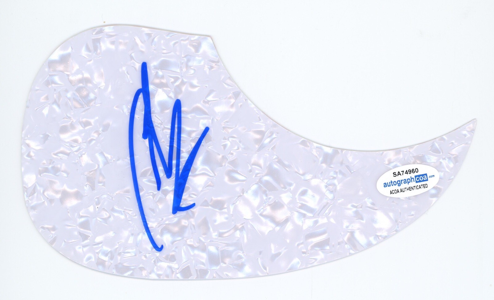 ANTHONY GREEN CIRCA SURVIVE SIGNED AUTOGRAPH ACOUSTIC GUITAR PICKGUARD ACOA COA