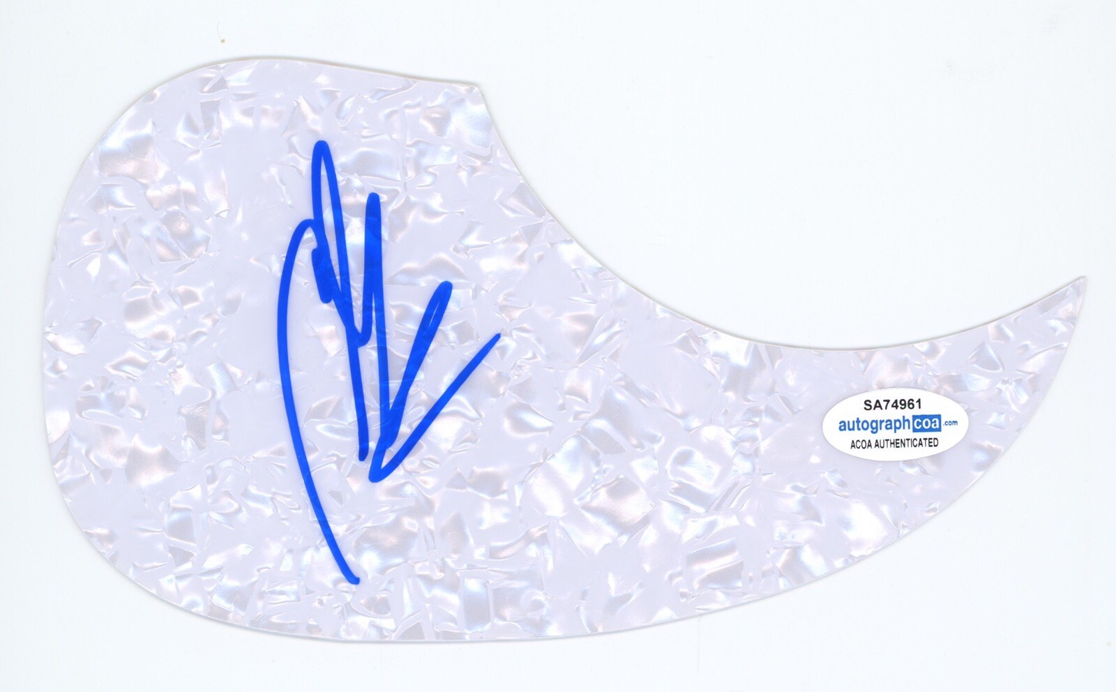 ANTHONY GREEN CIRCA SURVIVE SIGNED AUTOGRAPH ACOUSTIC GUITAR PICKGUARD ACOA COA