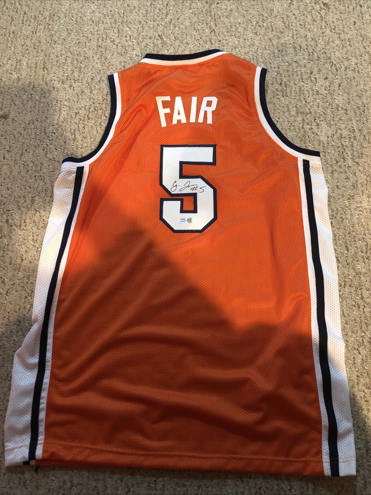 SYRACUSE ORANGE- CJ FAIR SIGNED AUTOGRAPH JERSEY TRISTAR COA ALL AMERICAN CUSE