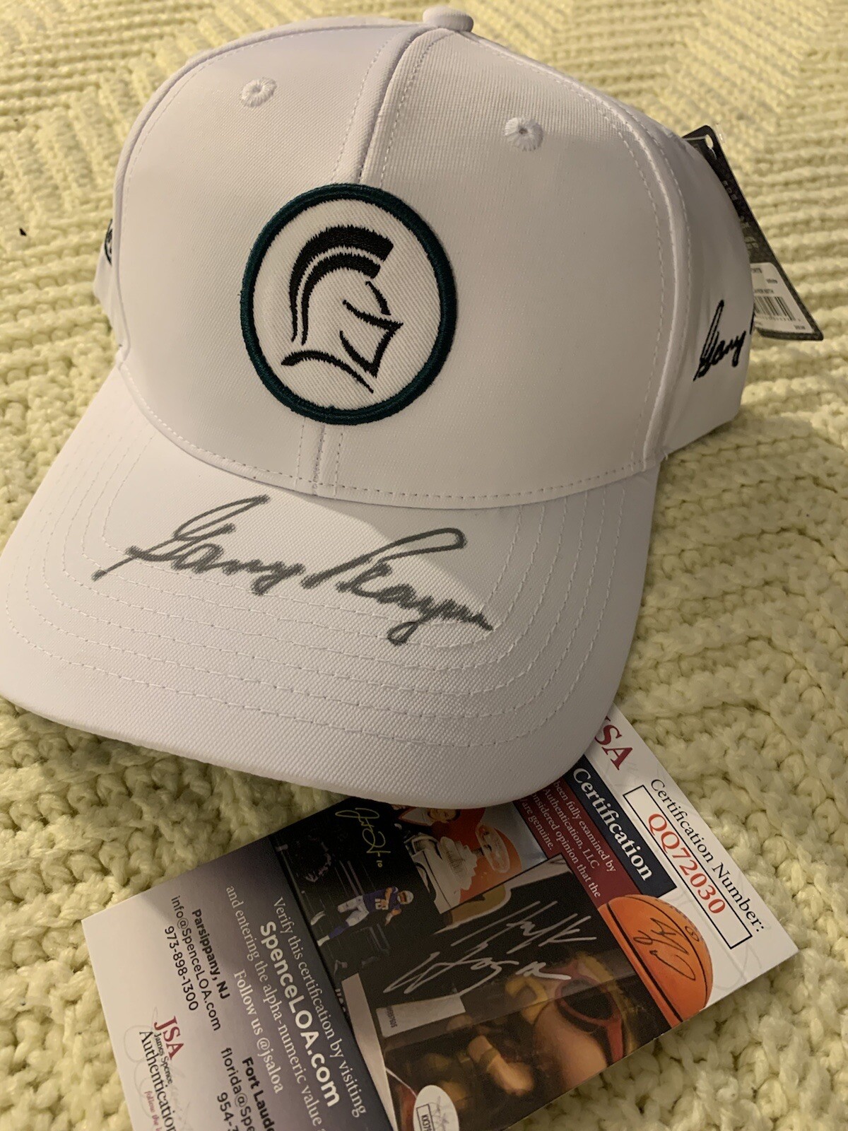 Gary Player Signed Black Knight SnapBack Hat Autographed JSA Authentication COA
