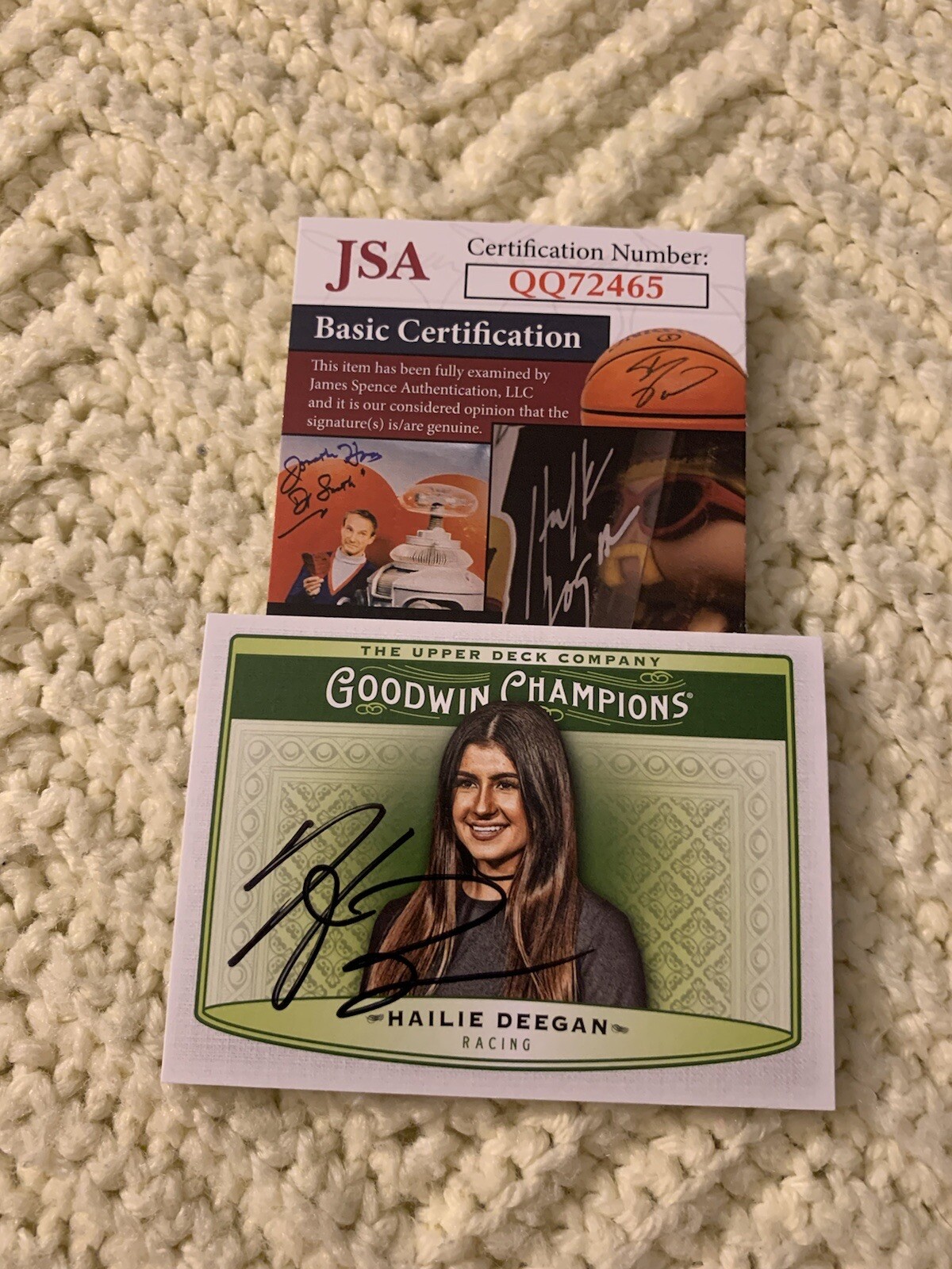 Hailie Deegan Signed Nascar Trading Card Goodwin 2019 JSA Authenticated COA
