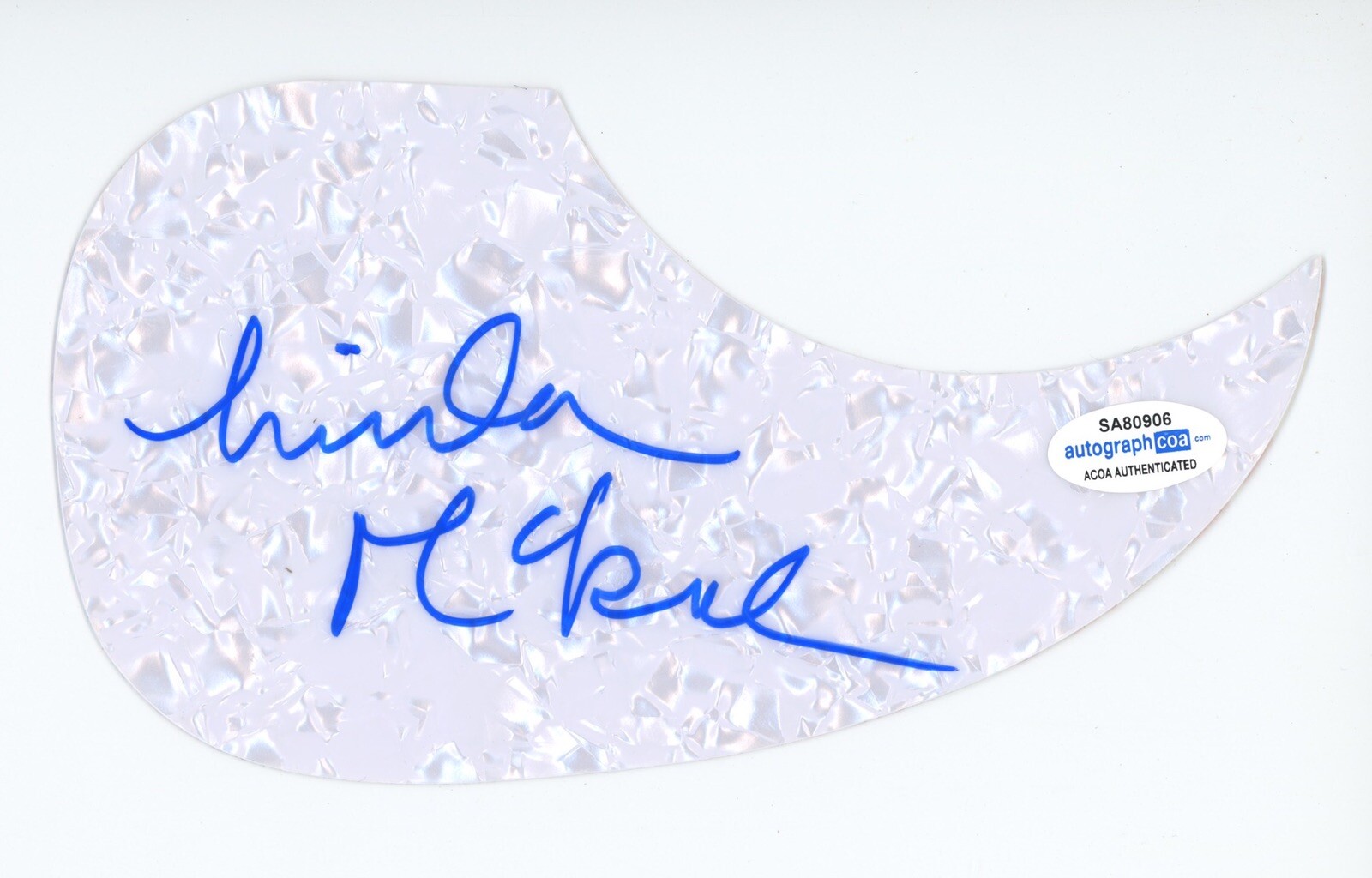 LINDA MCRAE SPIRIT OF THE WEST SIGNED AUTOGRAPH ACOUSTIC PICKGUARD ACOA COA