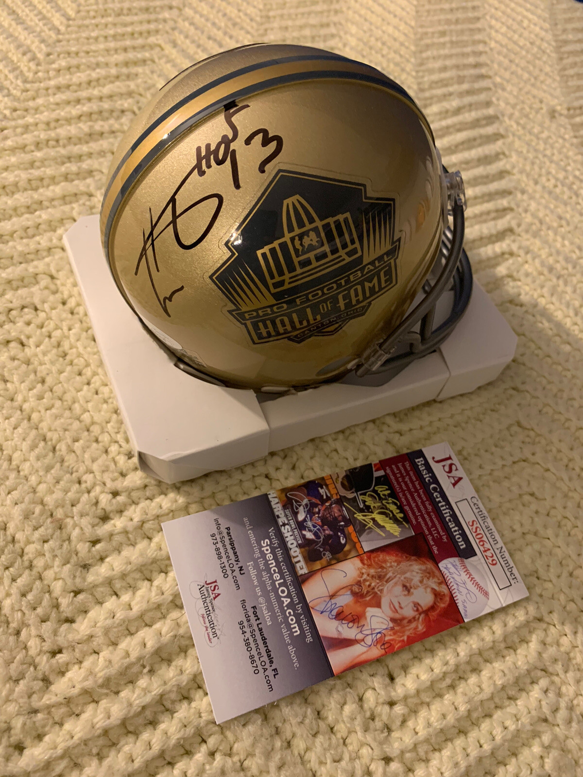 Cris Carter Signed Mini Helmet Hall Of Fame Buckeyes JSA Authentication COA
