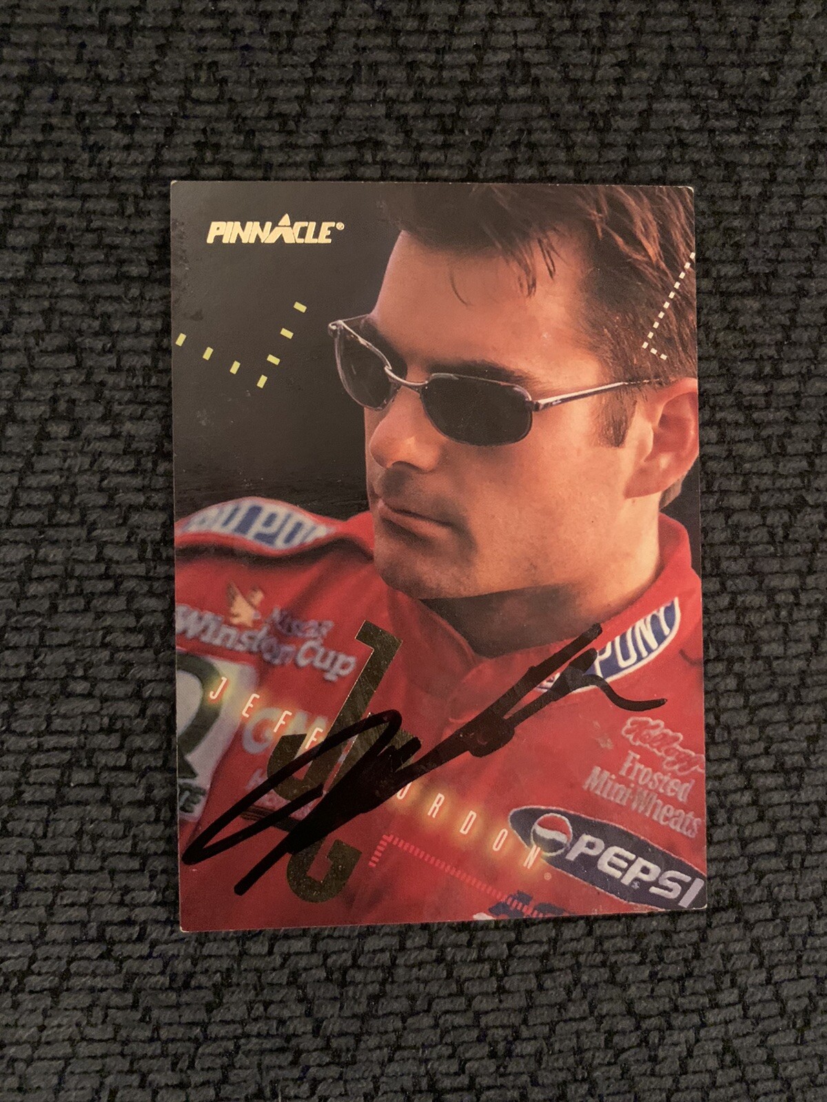 Jeff Gordon Signed Nascar Trading Card Racing Legend Autographed
