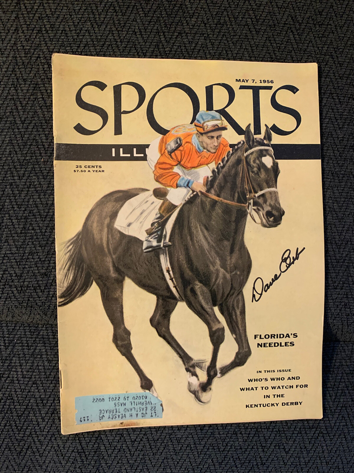 Dave Erb Signed Sports Illustrated Magazine Autographed Jockey
