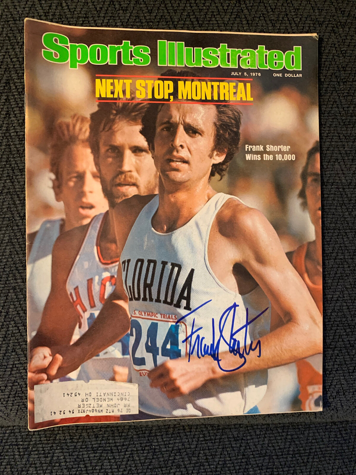 Frank Shorter Signed Sports Illustrated Magazine Autographed
