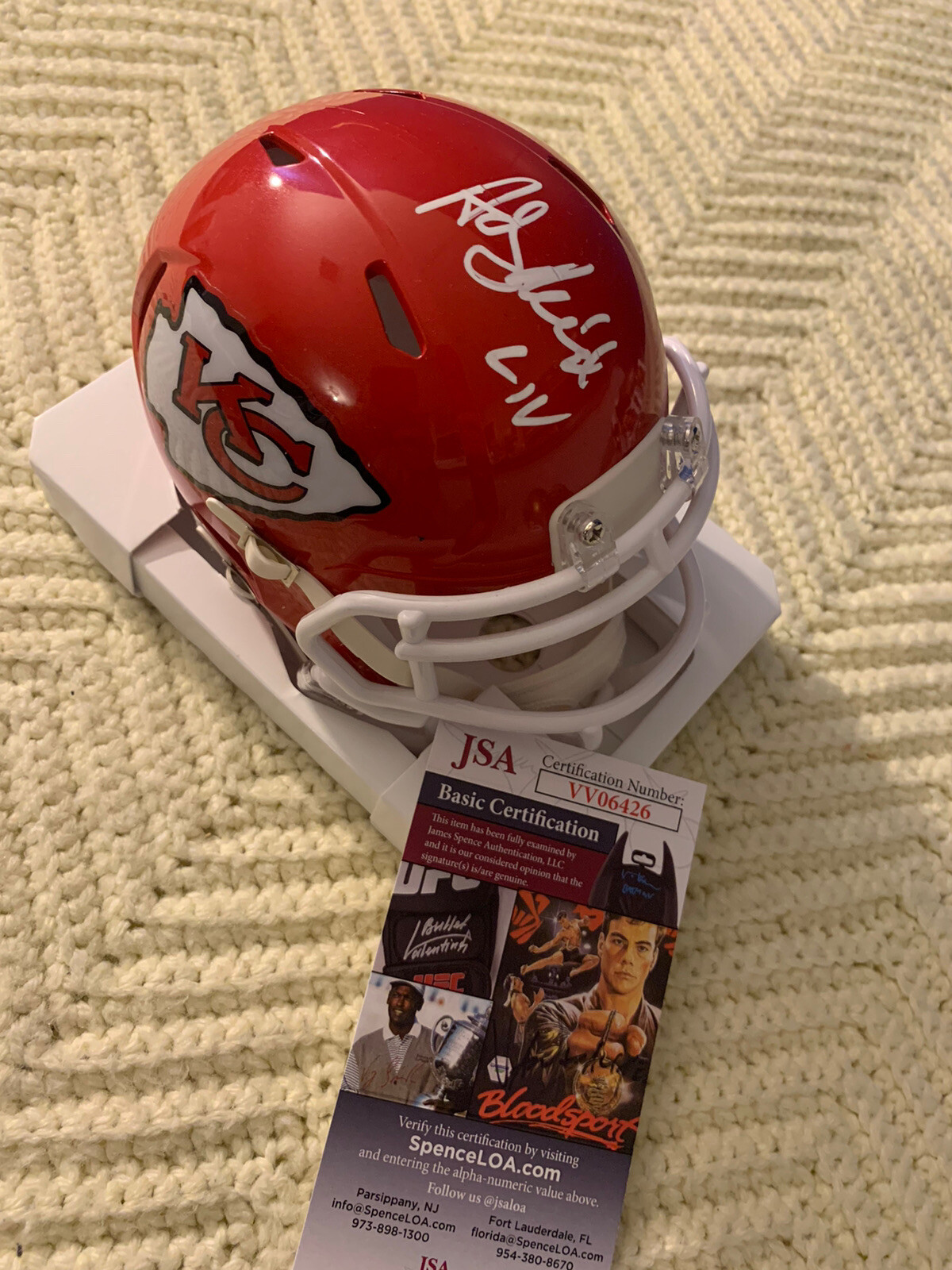 Andy Reid Signed Chiefs Mini Helmet JSA Authentication COA Autographed LIV Champ
