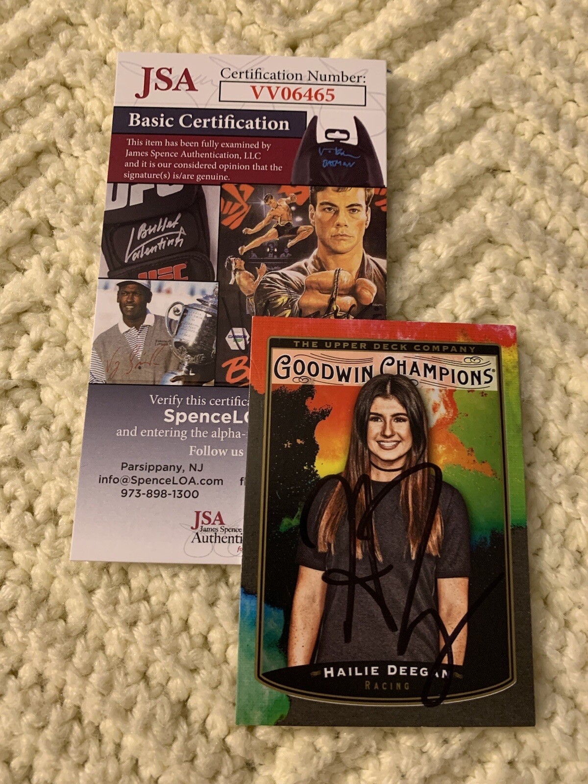 Hailie Deegan Signed Nascar Trading Card Goodwin 2019 JSA Authenticated COA
