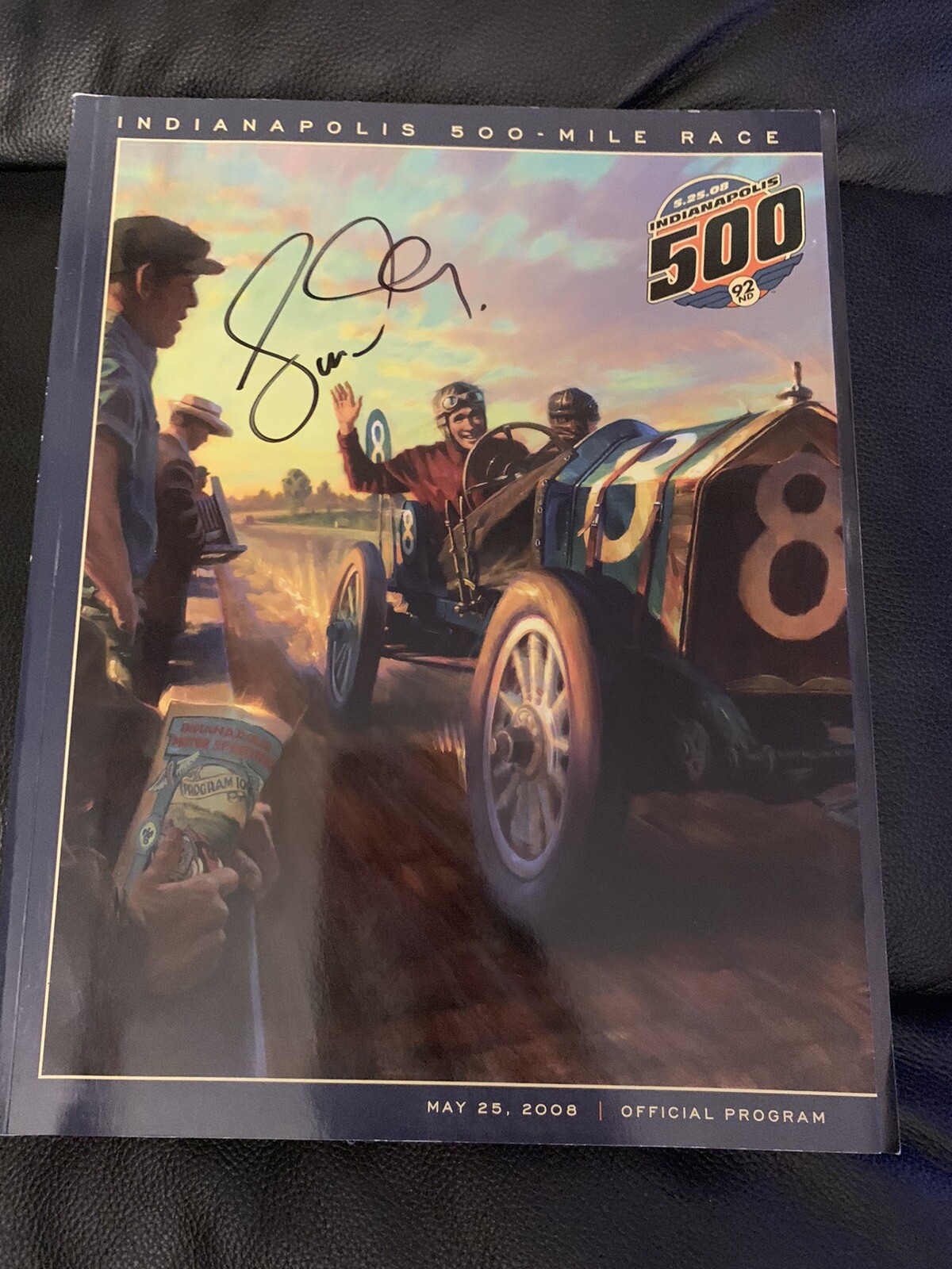 2008 Indy 500 Program Signed By Winner Scott Dixon Autographed Indianapolis
