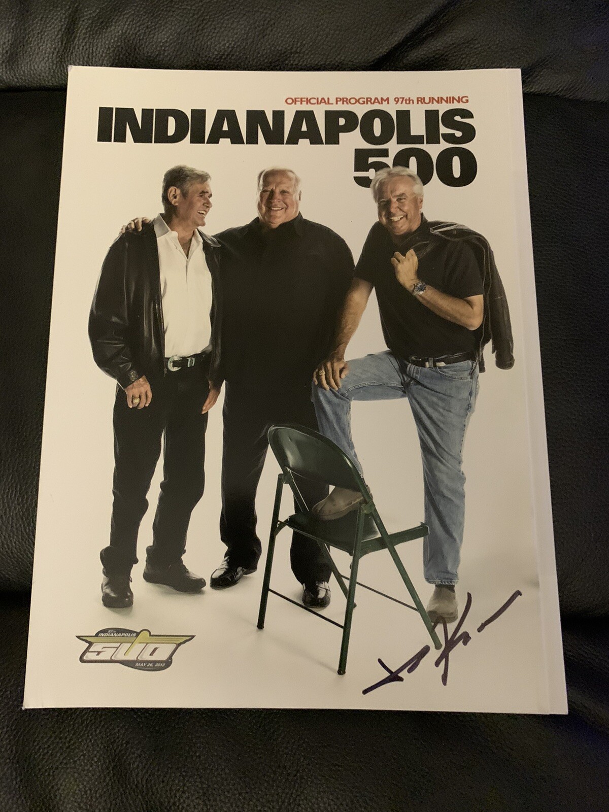 2013 Indy 500 Program Signed By Winner Tony Kanaan Autographed Indianapolis
