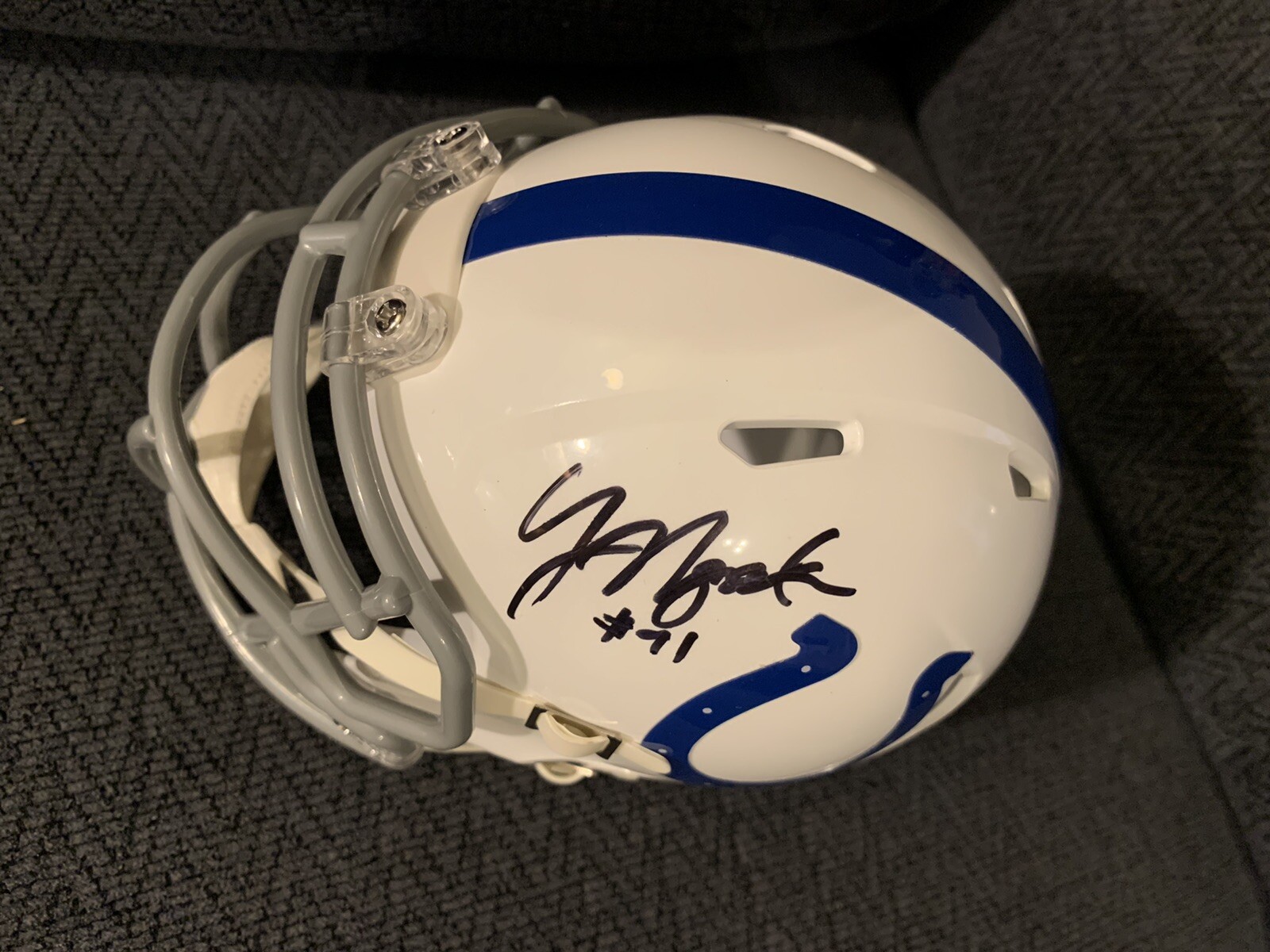 Yannick Ngakoue Signed Indianapolis Colts Mini Helmet Autographed
