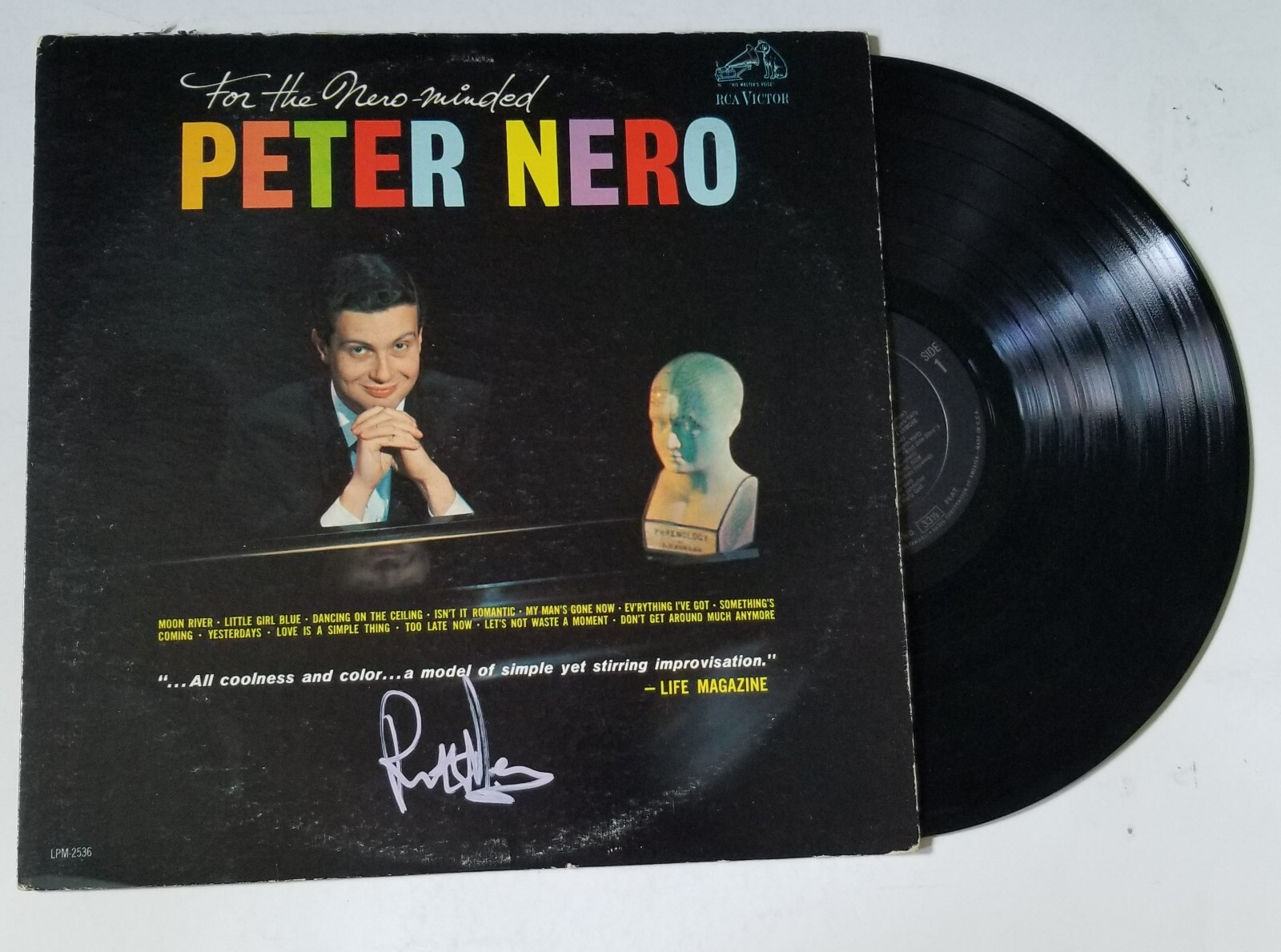 Peter Nero REAL hand SIGNED For The Nero Mined Vinyl Record #1 JSA COA

