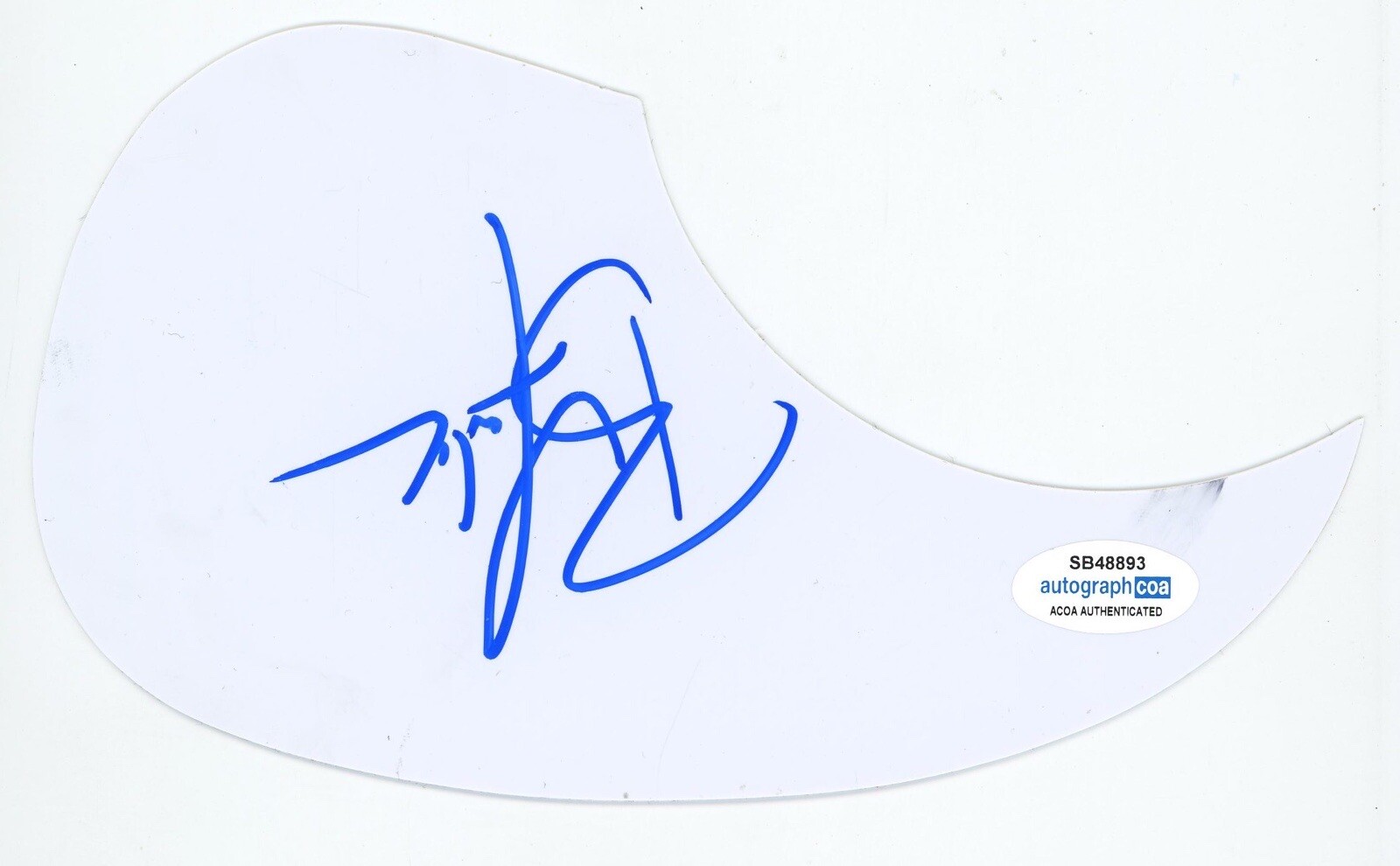 RAY FULCHER COUNTRY STAR SIGNED AUTOGRAPH ACOUSTIC GUITAR PICKGUARD ACOA COMBS