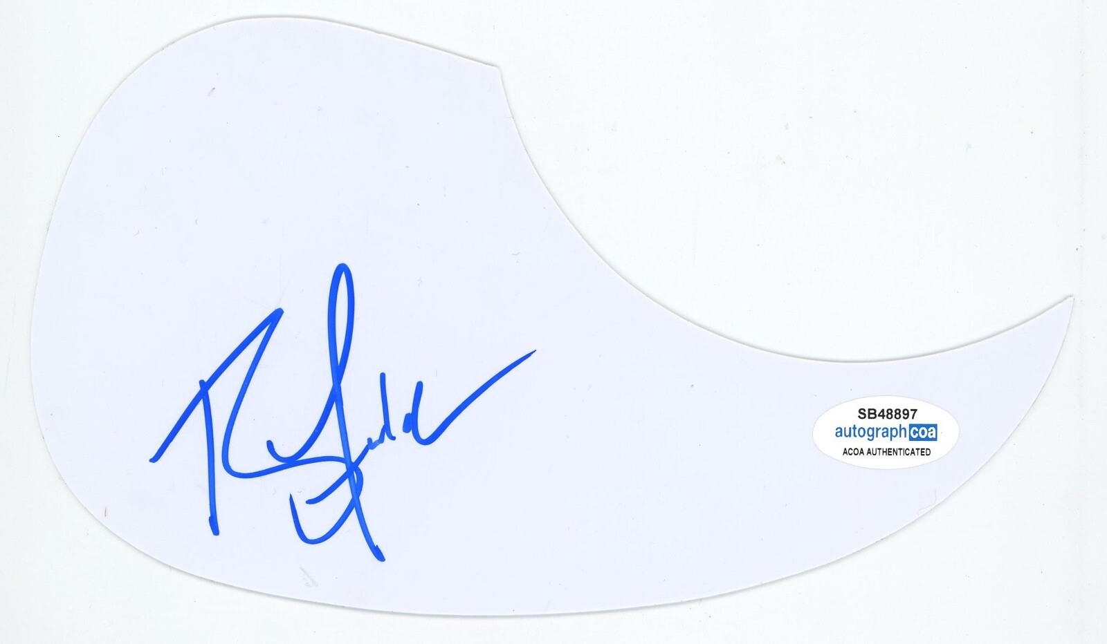 RAY FULCHER COUNTRY STAR SIGNED AUTOGRAPH ACOUSTIC GUITAR PICKGUARD ACOA COMBS