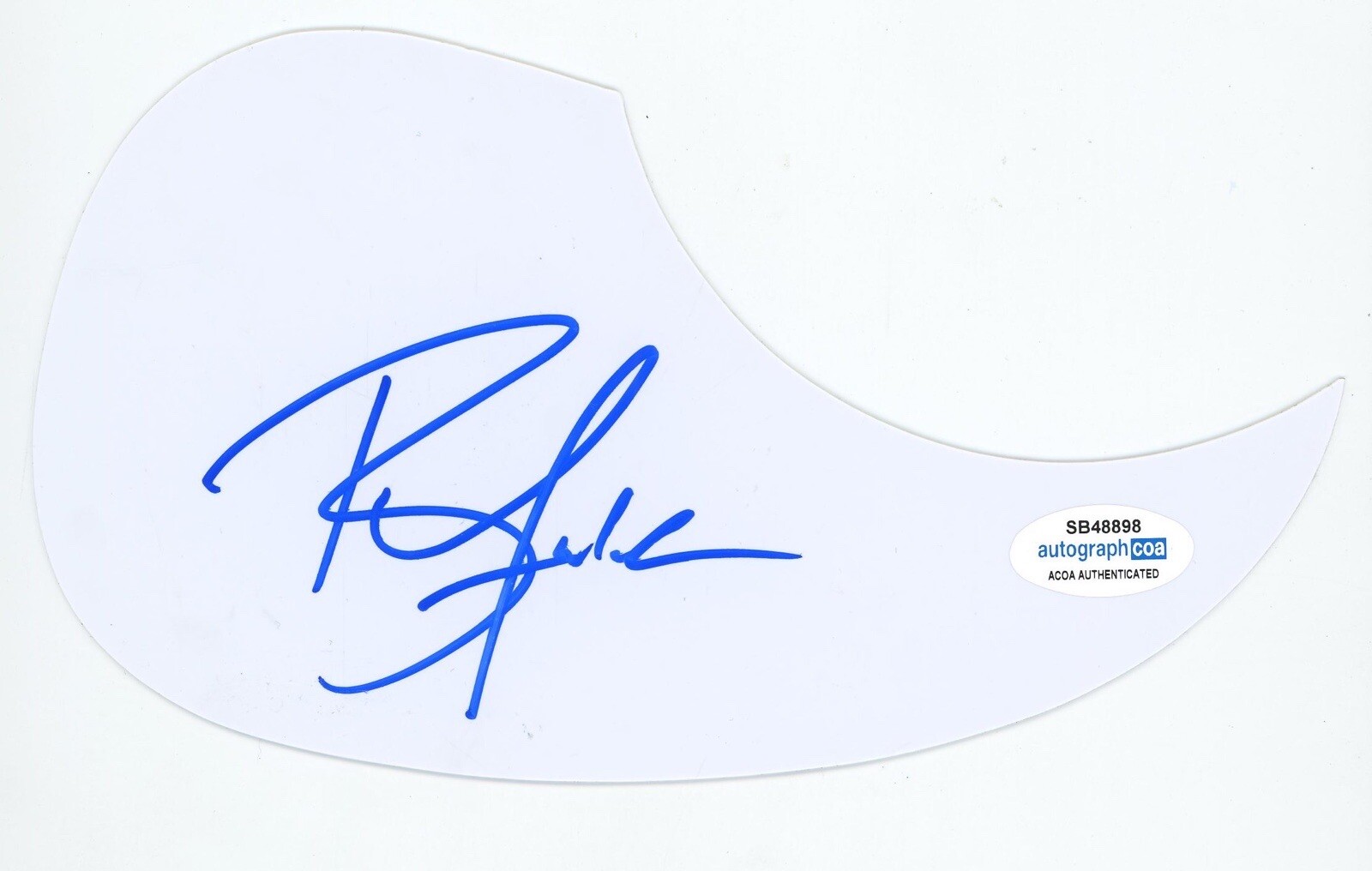 RAY FULCHER COUNTRY STAR SIGNED AUTOGRAPH ACOUSTIC GUITAR PICKGUARD ACOA COMBS