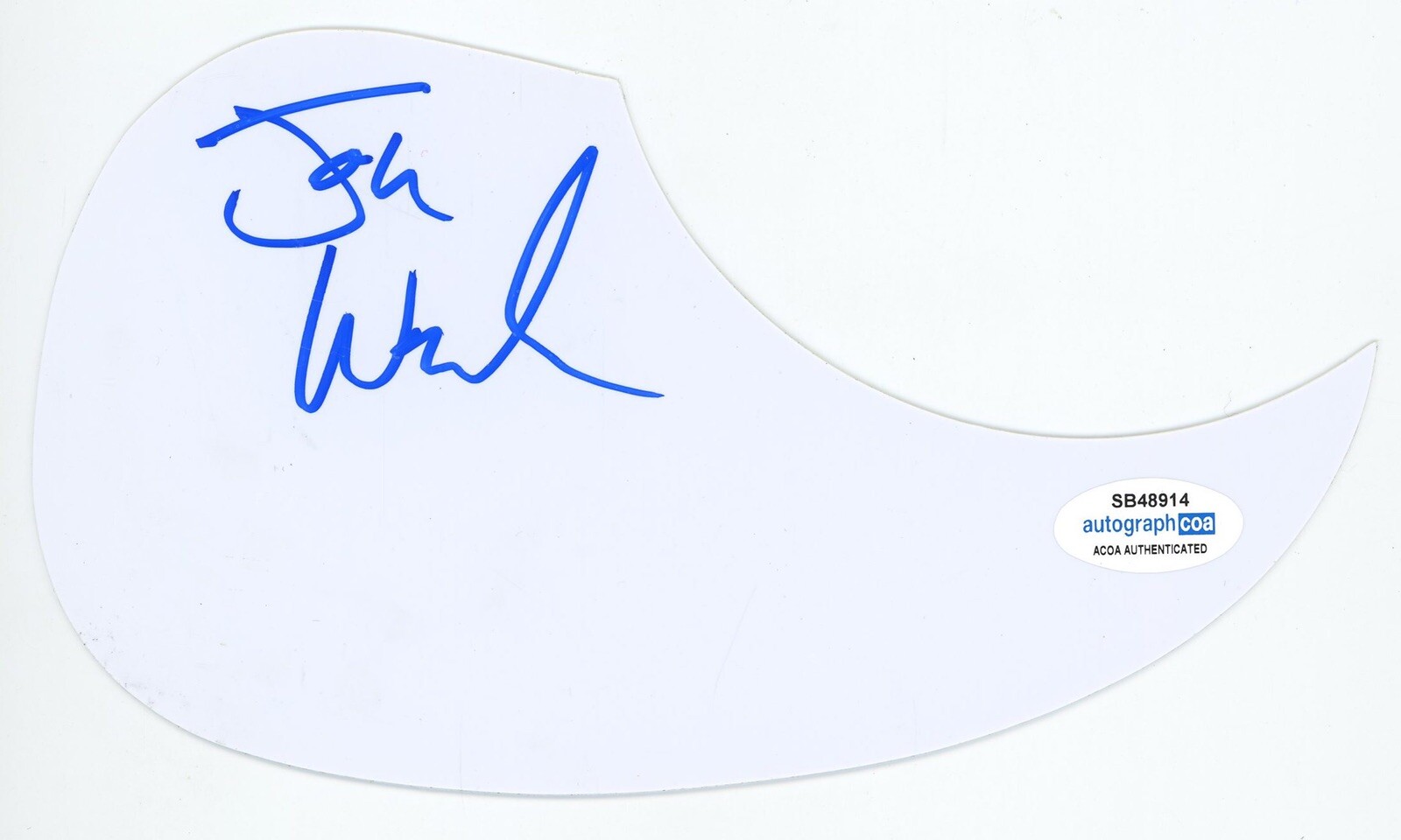 JOHN WOZNIAK MARCY PLAYGROUND SIGNED AUTOGRAPH ACOUSTIC GUITAR PICKGUARD ACOA