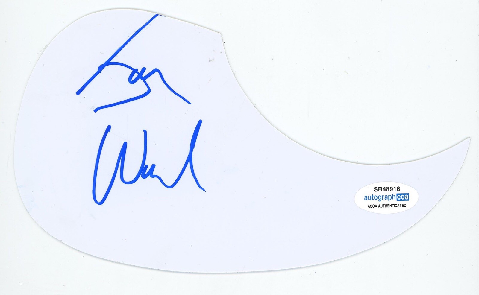 JOHN WOZNIAK MARCY PLAYGROUND SIGNED AUTOGRAPH ACOUSTIC GUITAR PICKGUARD ACOA