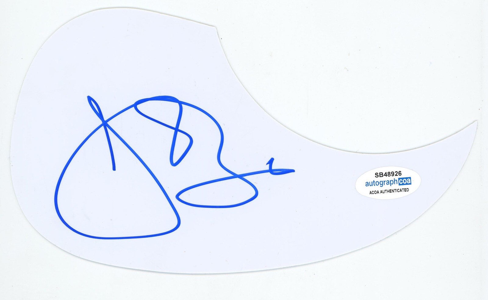 JON B SIGNED AUTOGRAPH ACOUSTIC GUITAR PICKGUARD ACOA BONAFIDE R&B