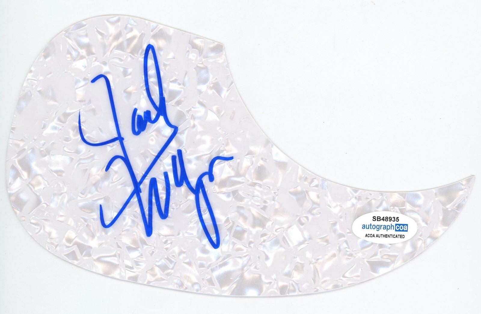 JACK WAGNER SIGNED AUTOGRAPH ACOUSTIC PICKGUARD ACOA COA GENERAL HOSPITAL