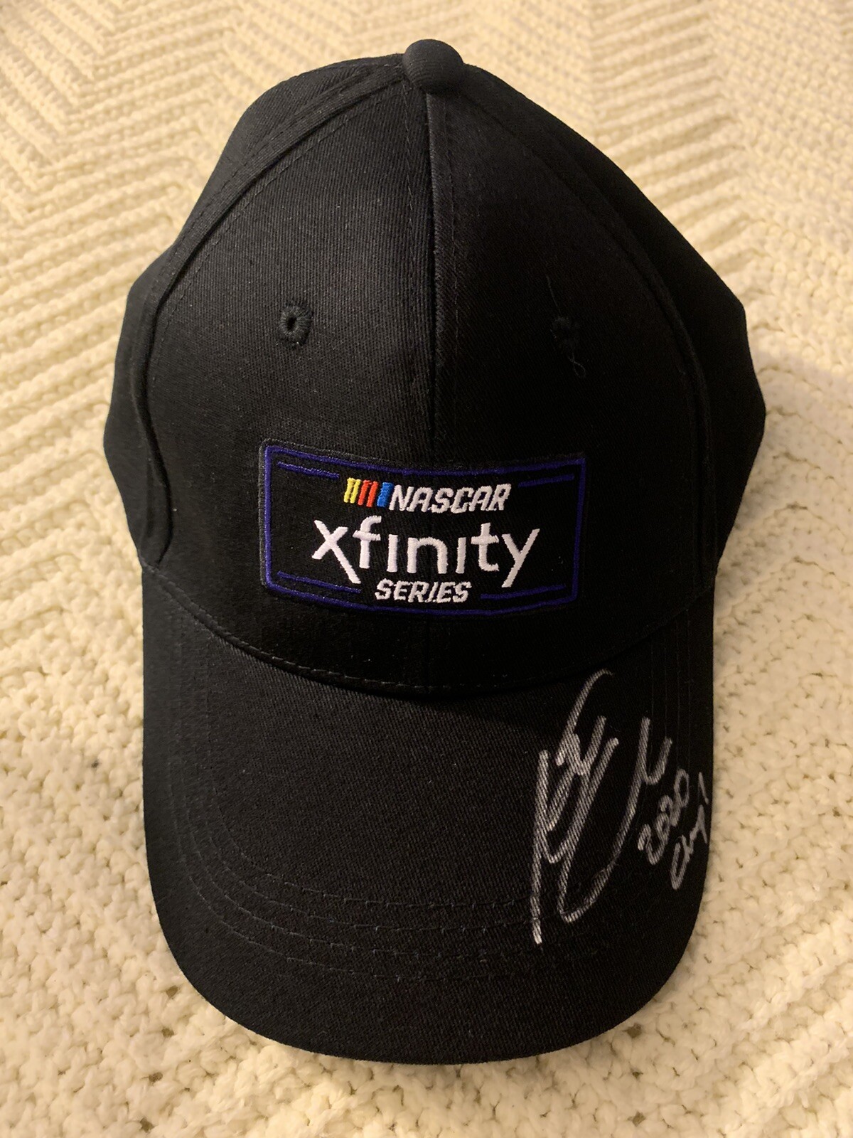 Austin Cindric hand SIGNED Hat Xfinity Autographed NASCAR Snapback 2020 Champ
