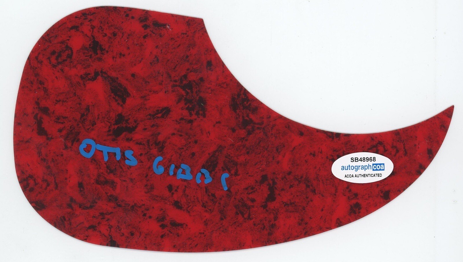 OTIS GIBBS COUNTRY FOLK SIGNED AUTOGRAPH ACOUSTIC GUITAR PICKGUARD ACOA COA