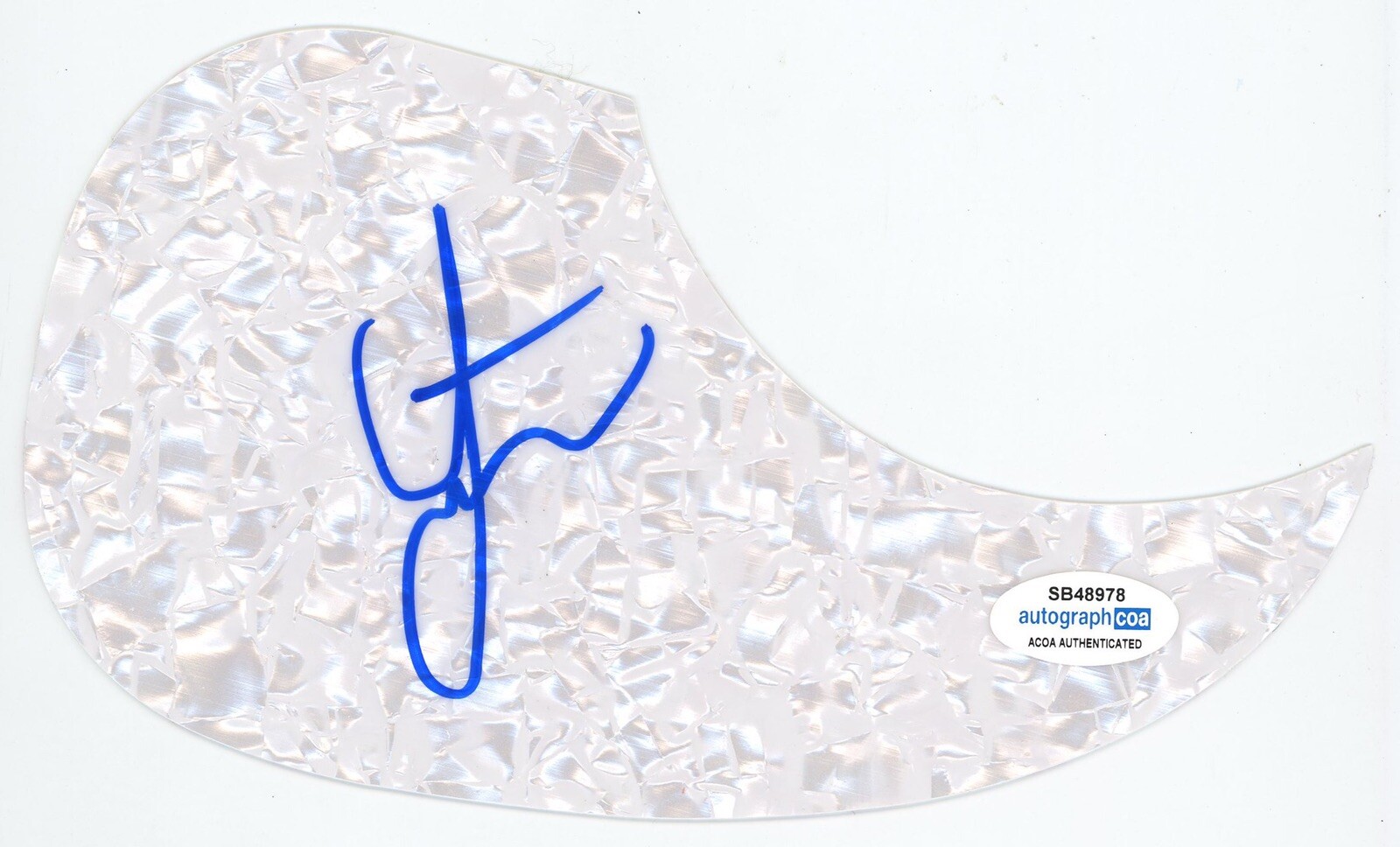 COLT FORD COUNTRY RAP ROCK SIGNED AUTOGRAPH ACOUSTIC GUITAR PICKGUARD ACOA COA