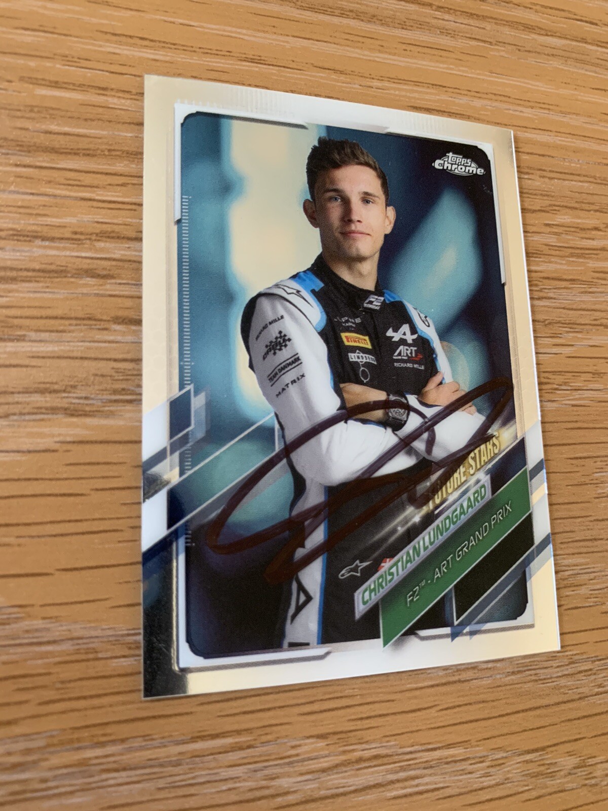 Signed Trading Card Indy 500 Car Indianapolis Christian Lundgaard Formula 1 F1
