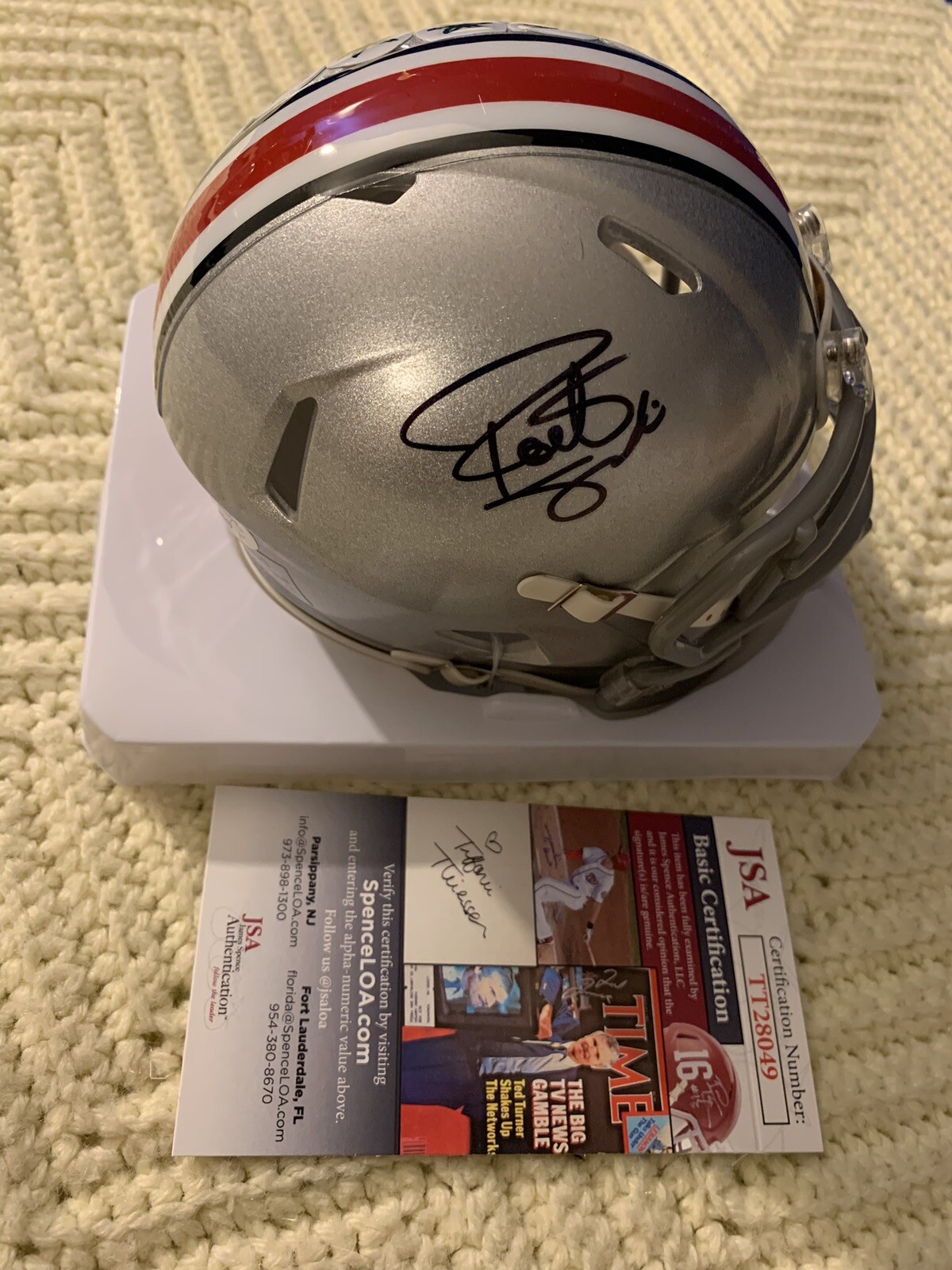 Robert Smith Signed Mini Helmet Ohio State Buckeyes JSA Authentication COA
