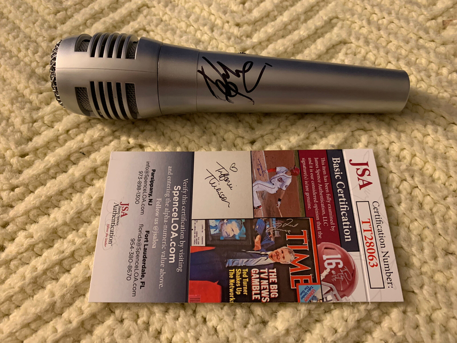 Debbie Gibson Signed Mic Microphone JSA Authentication COA Autographed
