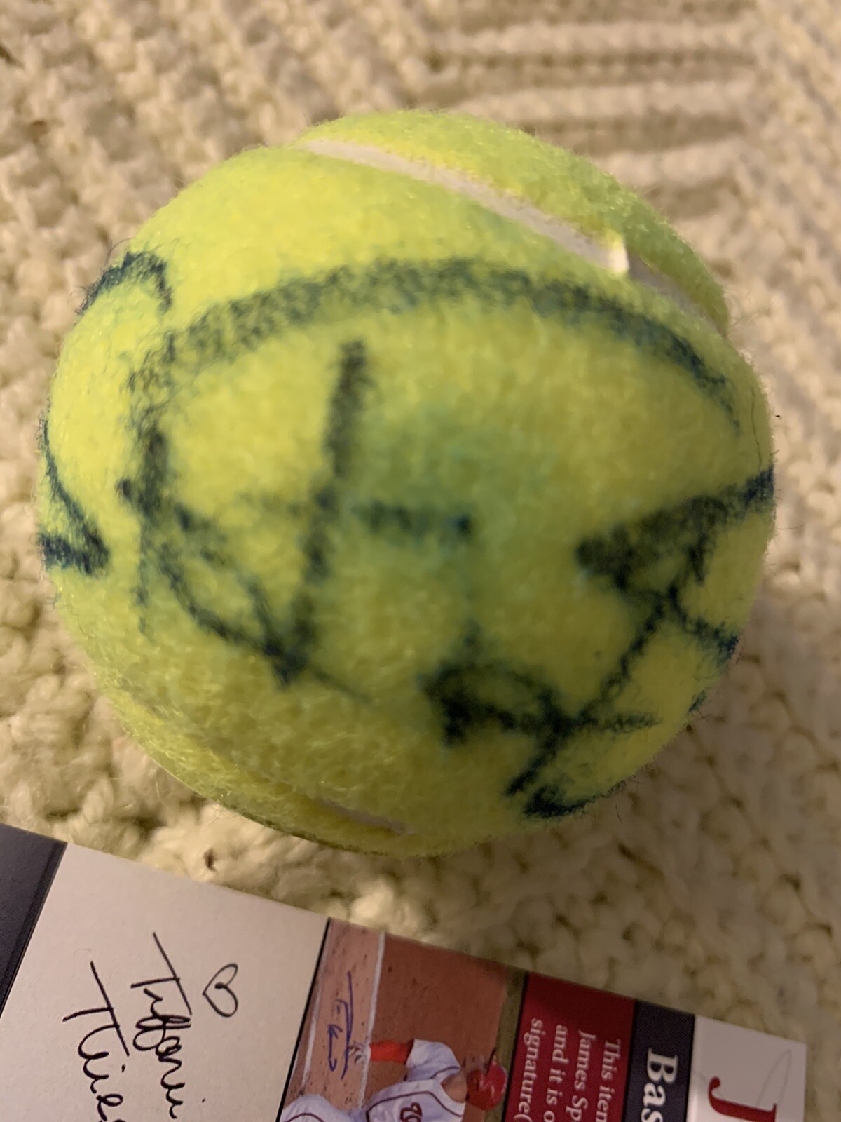 Stefanos Tsitsipas Signed Tennis Ball Autographed JSA Authentication COA
