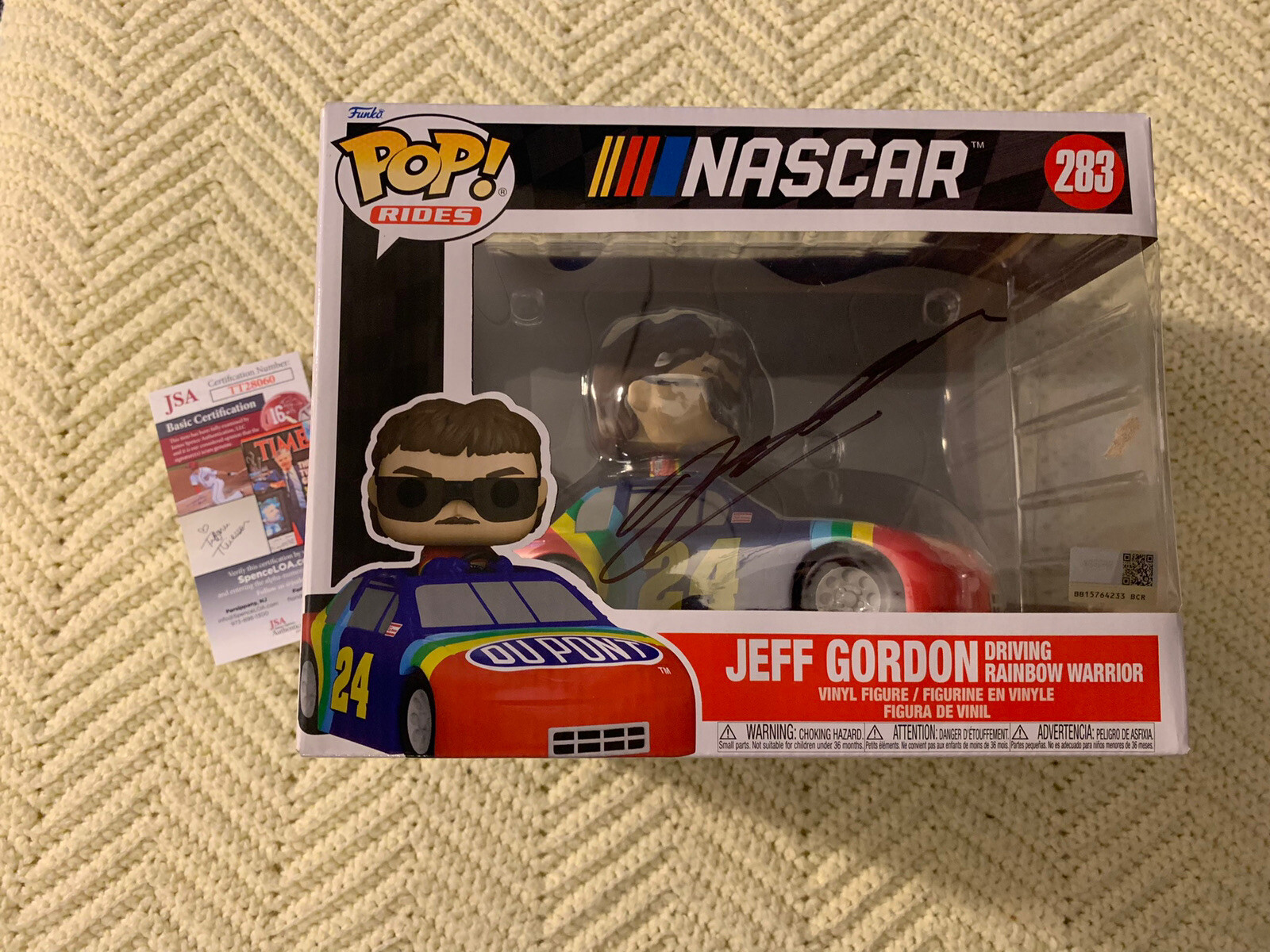 Jeff Gordon Signed Funko Pop 293 JSA Authentication COA Autographed Oversized
