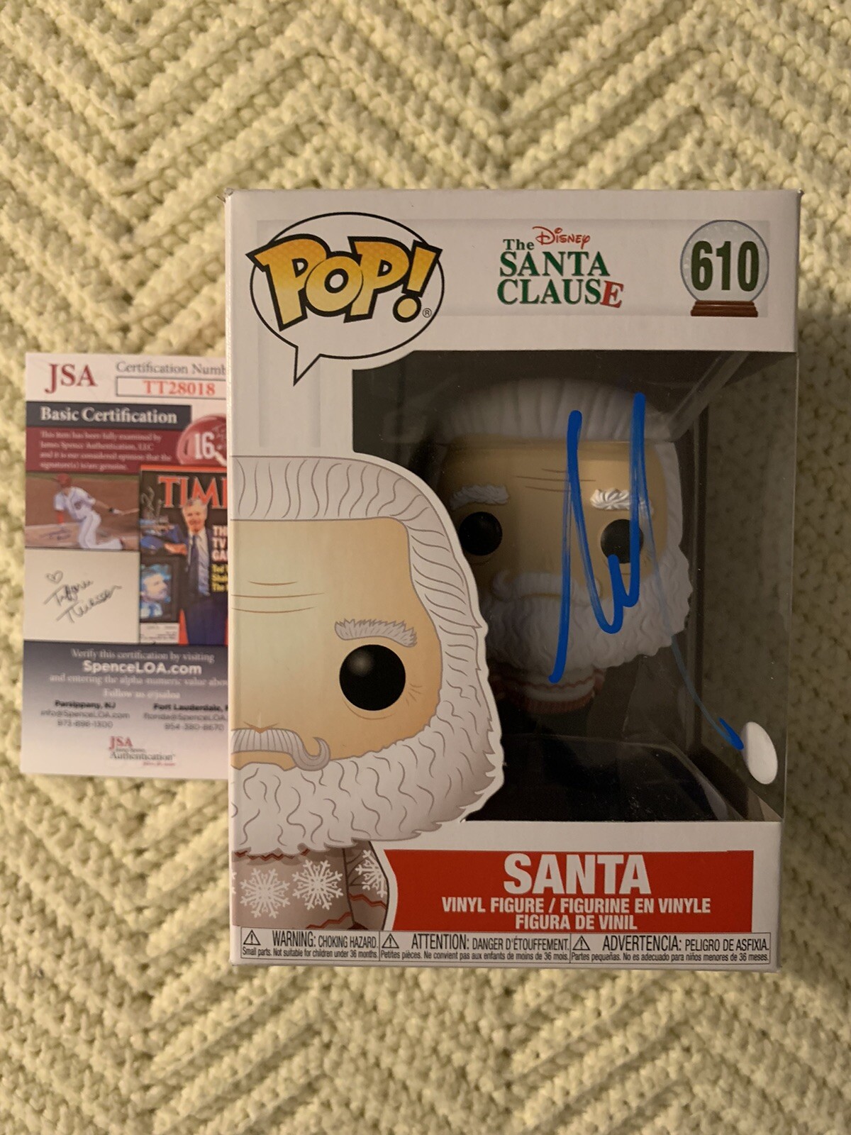 Tim Allen Signed Funko Pop 610 JSA Authenticated COA Autographed The Santa Claus
