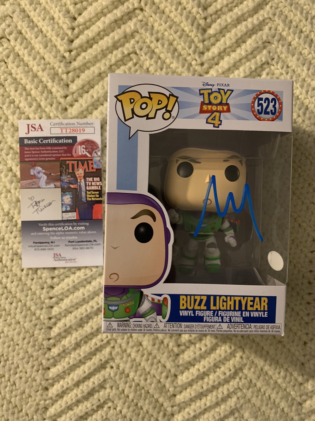 Tim Allen Signed Funko Pop 523 JSA Authenticated COA Buzz Lightyear Autographed
